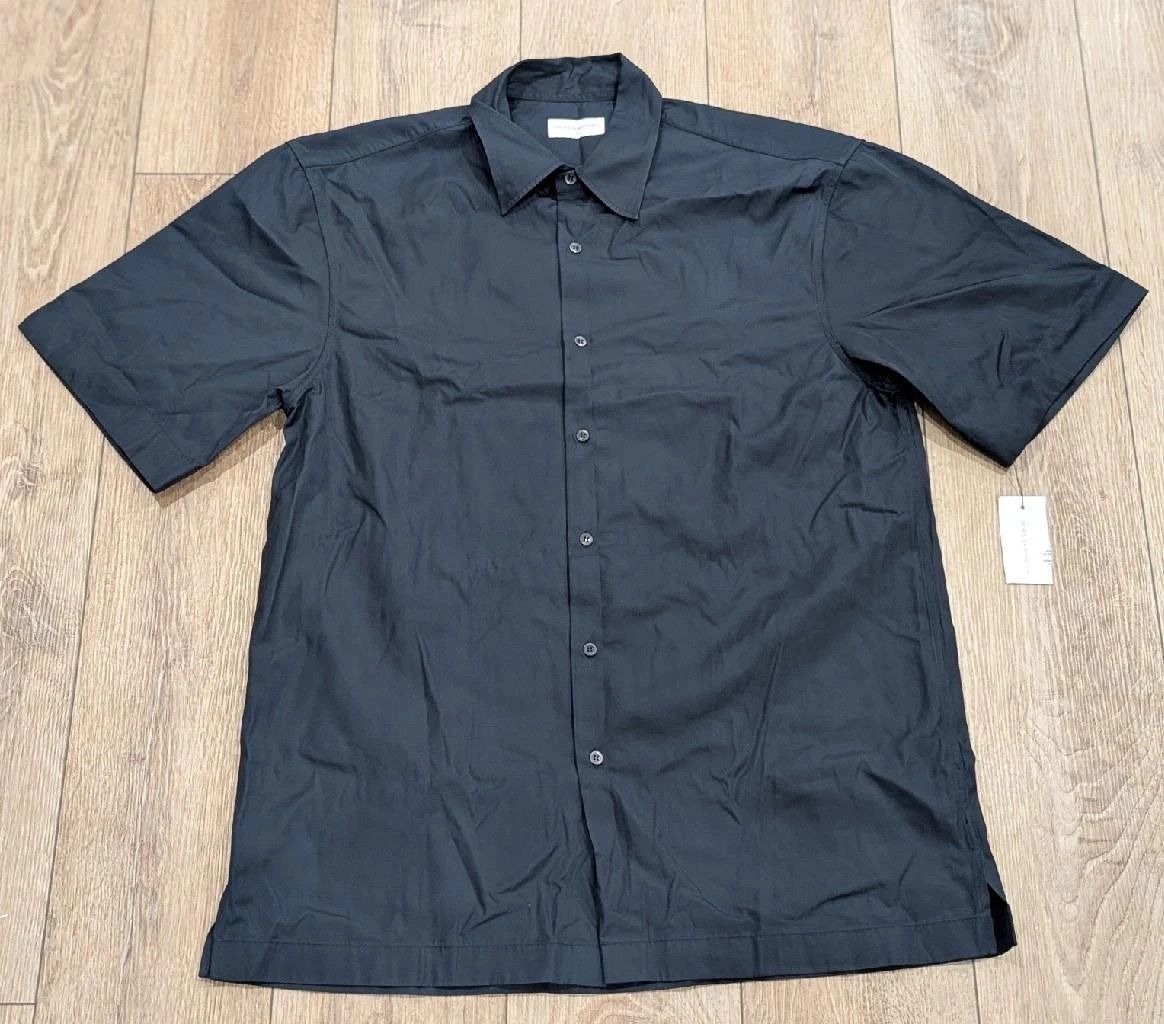 Dries Van Noten DRIES VAN NOTEN "Cassidye" SS Button Up Shirt Navy Large Size US L / EU 52-54 / 3 - 1 Thumbnail