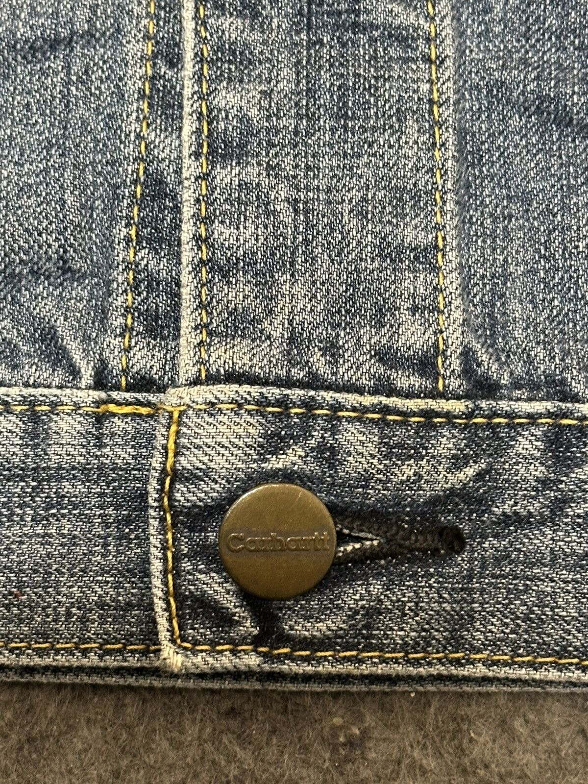 Carhartt vintage 90s Carhartt denim trucker jacket. Size US XL / EU 56 / 4 - 5 Thumbnail