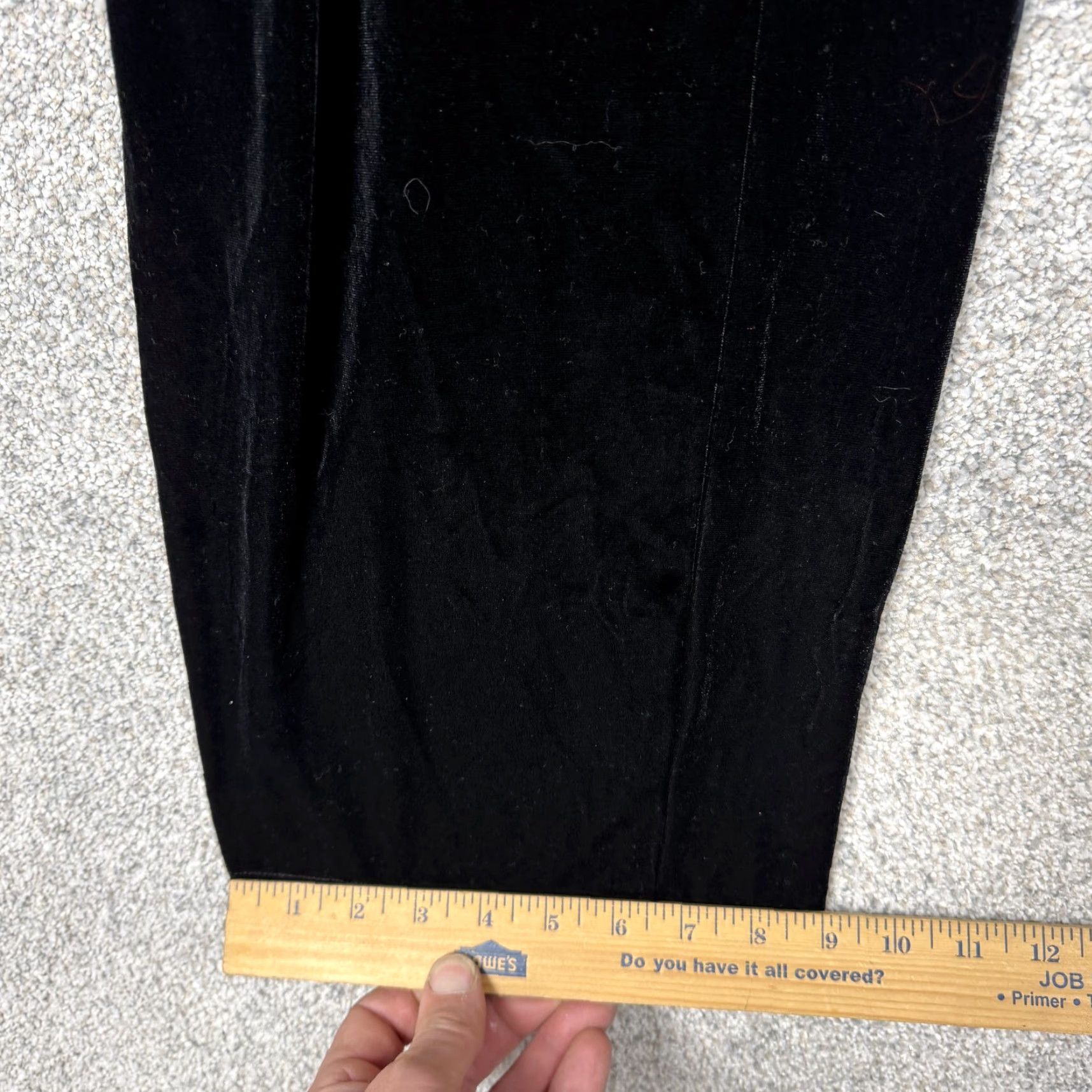 Vintage VINTAGE Kathie Lee Collection Velvet Pants Black M Women Dress Pants Pull On Elastic Waist 31x29 Straight Leg Size 32" / US 10 / IT 46 - 5 Thumbnail