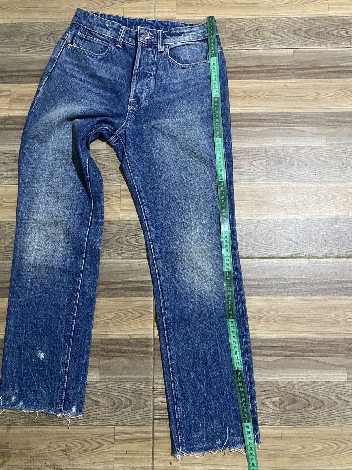 Helmut Lang HELMUT LANG HIGH RISE CROP SLIM LIGHT JACKHAMMER WASH JEANS Size 26" / US 2 / IT 38 - 13 Thumbnail