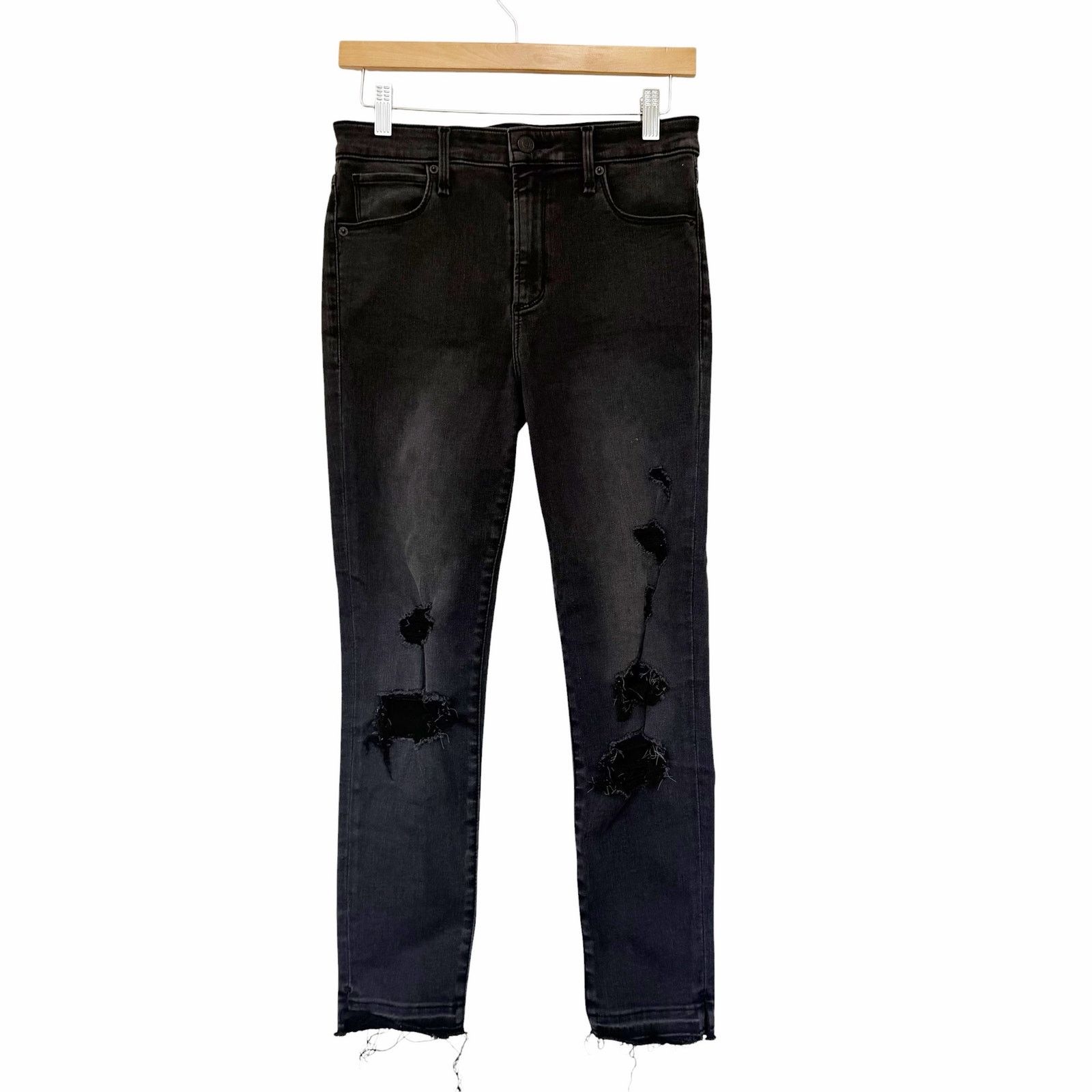Abercrombie & Fitch Abercrombie & Fitch Black Simone High Rise Ankle Jeans Sz 27 Size 27" / US 4 / IT 40 - 1 Thumbnail