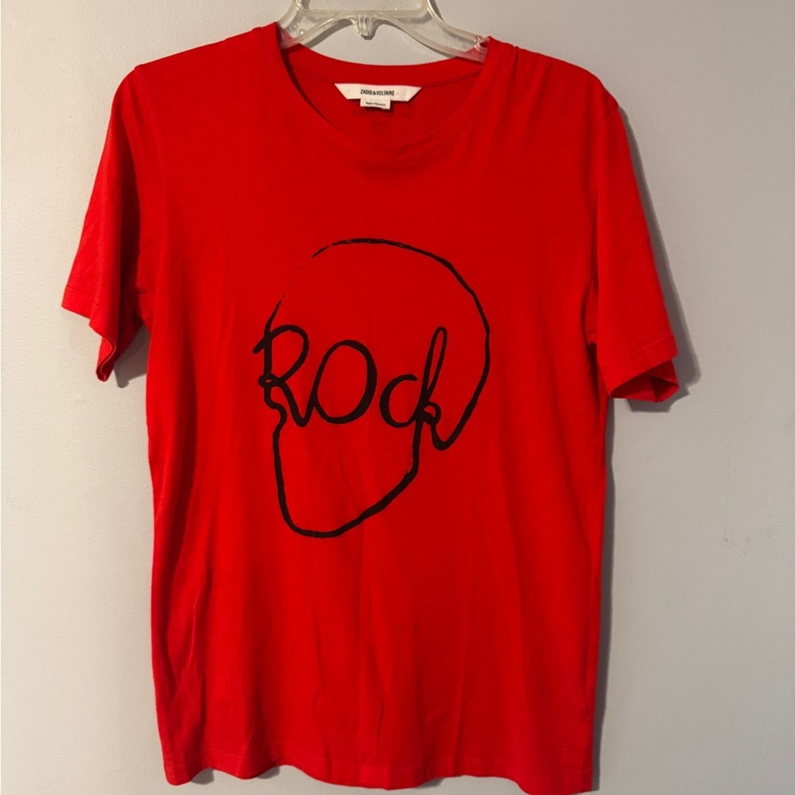 Zadig & Voltaire Zadig & Voltaire Red Graphic Tommy Skull “Rock” t-shirt Size US XS / EU 42 / 0 - 1 Thumbnail