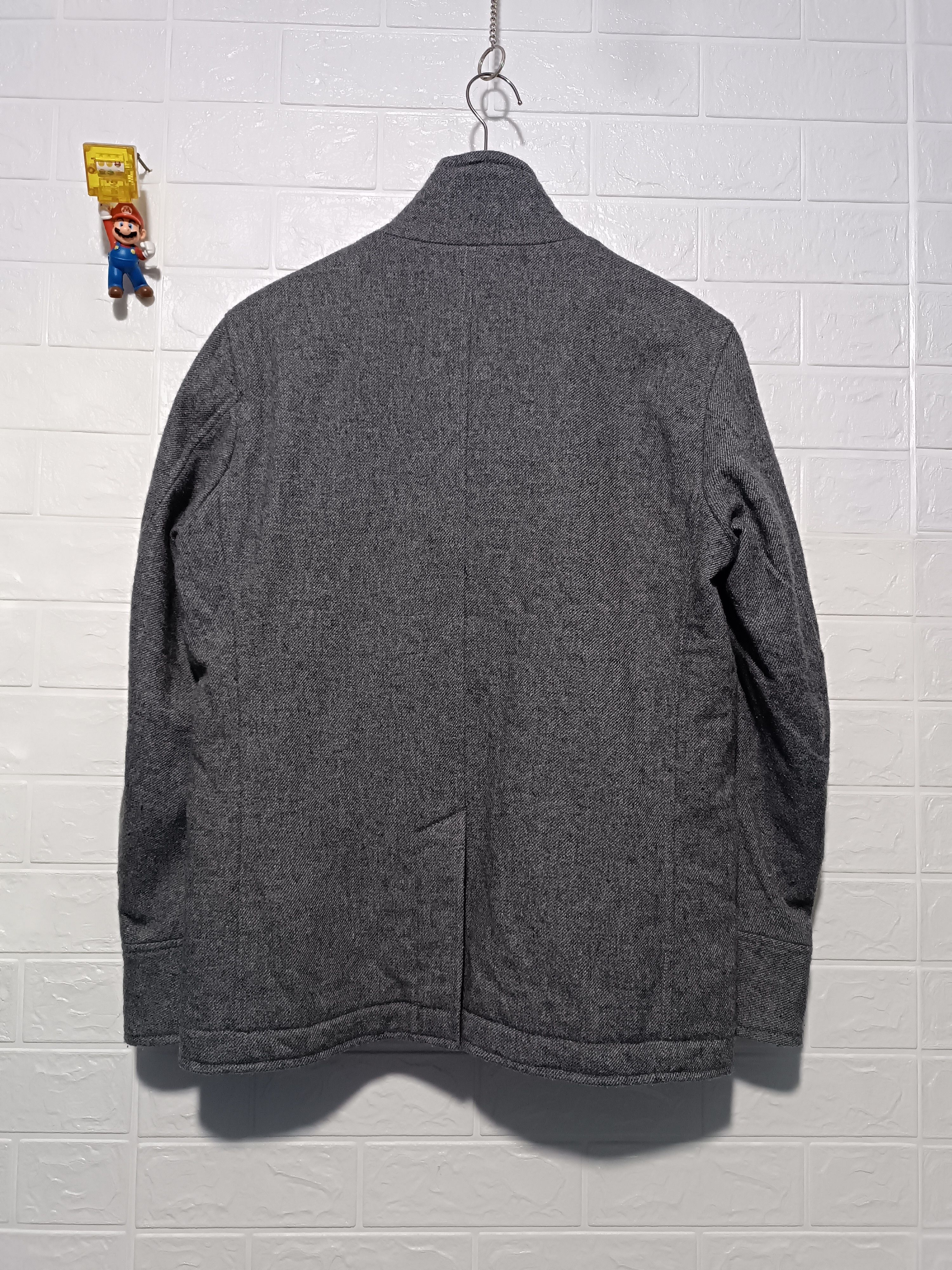 Japanese Brand Vintage Takeo Kikuchi Wool Stand Collar Coat Jacket Size US M / EU 48-50 / 2 - 11 Thumbnail