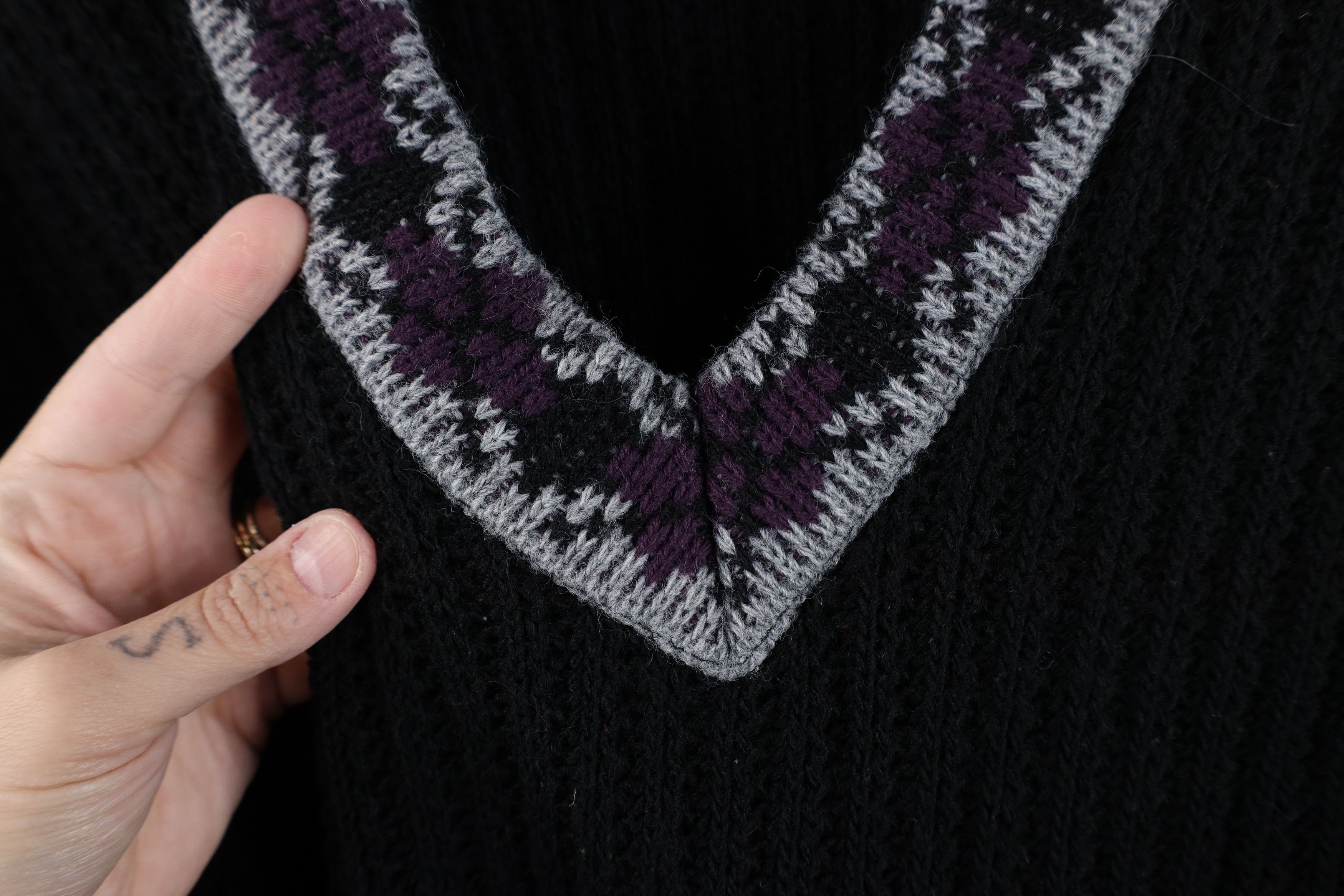 Vintage Vintage 80s 90s Dapper Diamond Chunky Ribbed Sweater USA Size US M / EU 48-50 / 2 - 5 Thumbnail