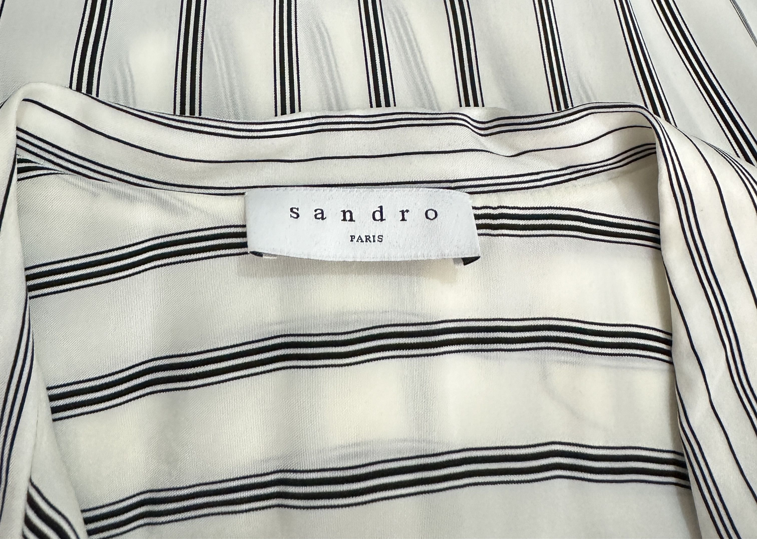 Sandro Striped Jumpsuit Size 28" / US 6 / IT 42 - 4 Thumbnail