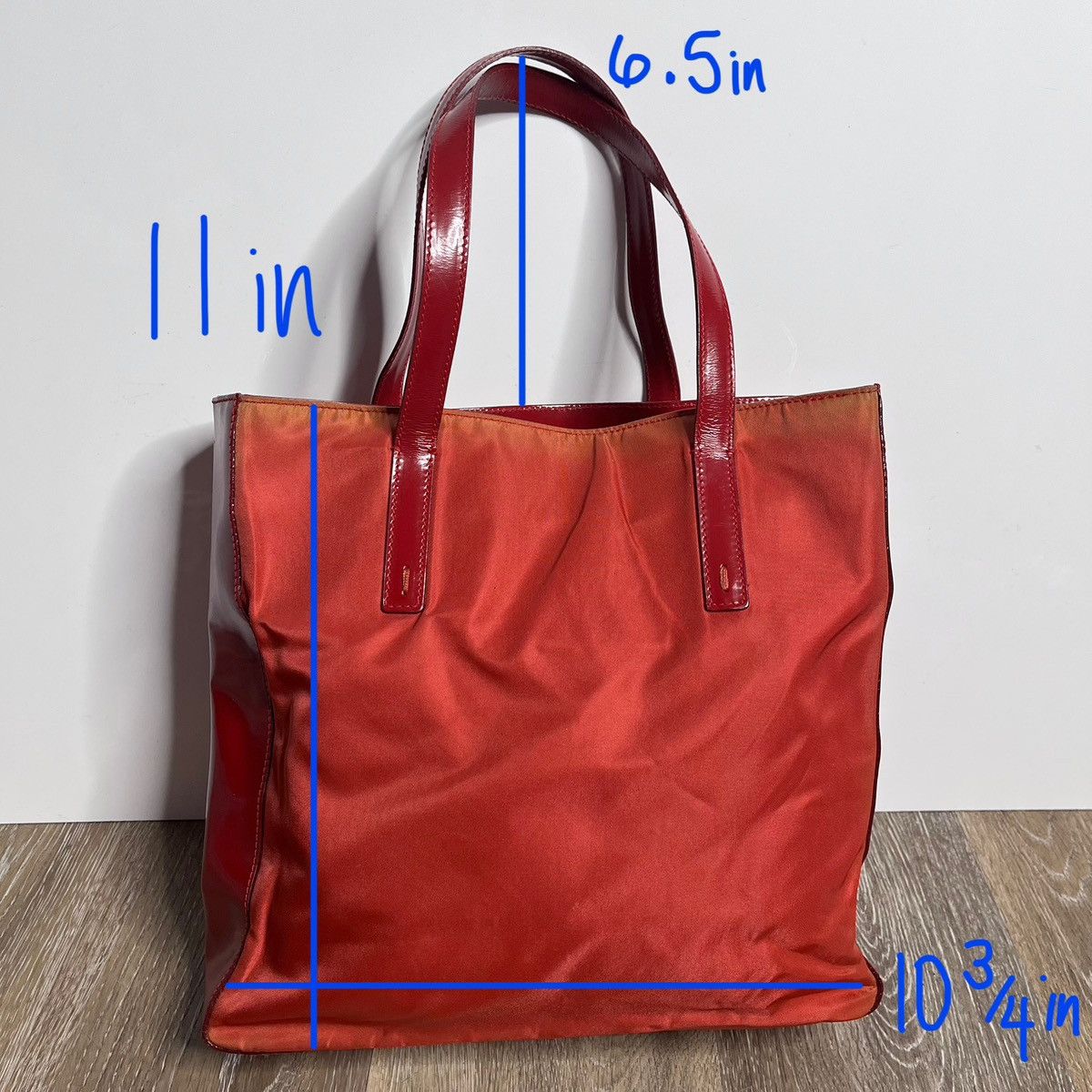 Prada vintage prada red nylon & patent leather bag Size ONE SIZE - 2 Thumbnail