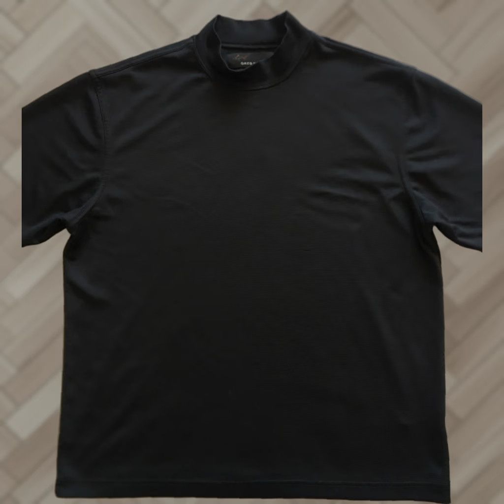 Vintage Greg Norman Golf Shirt Mens M Black Short Sleeve Moisture Wicking Crew Neck 100% Polyester Golf Shirt Mens Regular Fit Size US M / EU 48-50 / 2 - 1 Thumbnail