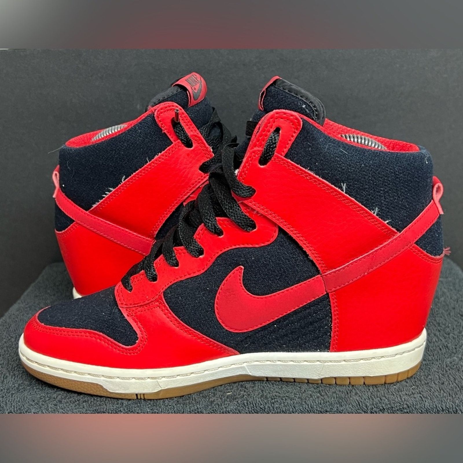 Nike Nike Dunk Sky Hi Hidden Wedge Heel Sz 9.5 Bred Sneaker RARE Size US 9.5 / IT 39.5 - 4 Thumbnail