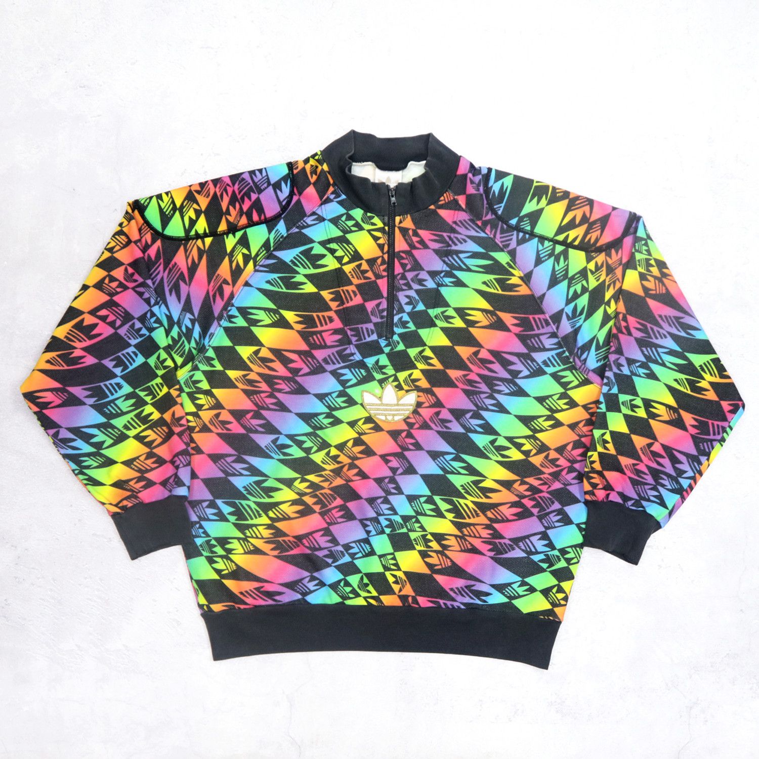 【archive】 adidas 90s half zip sweat Adidas × Streetwear × Vintage 90s Adidas Half Zip Sweatshirt