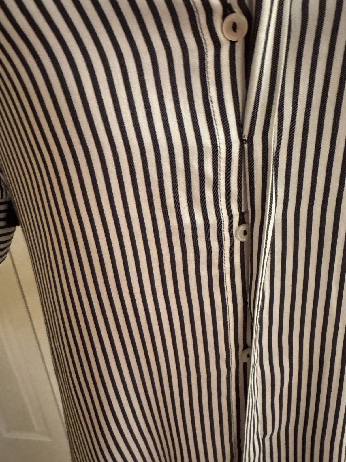 Other PENNYBLACK Black/White Striped Blouse 8/44 EUC Size M / US 6-8 / IT 42-44 - 6 Thumbnail