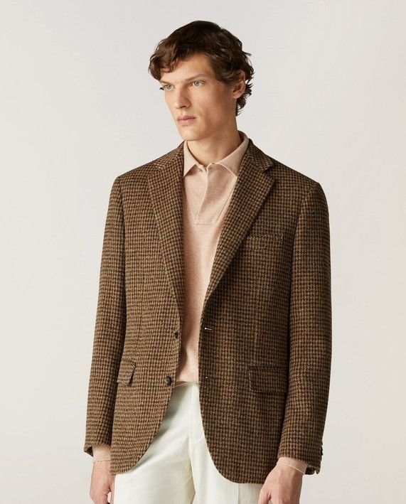 Loro Piana o1w1db10824 Torino Cashmere Jacket in Brown Size US XL / EU 56 / 4 - 4 Thumbnail