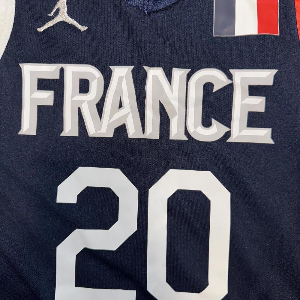 Jordan Brand Nike 2020 Tokyo Olympic Game Issued Jersey France Size US L / EU 52-54 / 3 - 3 Thumbnail
