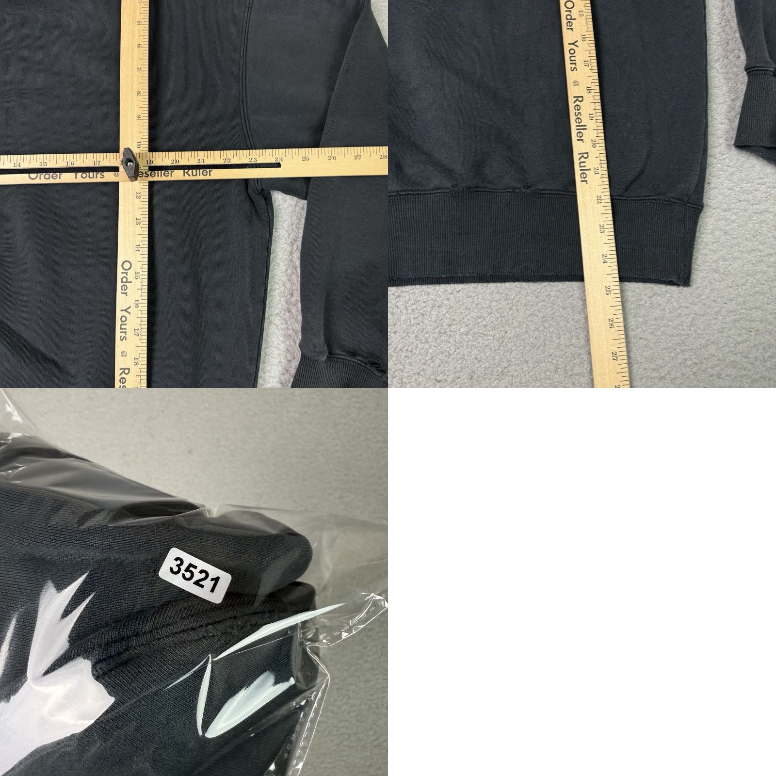 Thrasher Ninth Hall Fundamentals Hoodie Mens Adult Medium Black Boxy Graphic Logo Distressed Vintage-Style Pullover Hooded All Seasons Safe/Seamless Fit Size US M / EU 48-50 / 2 - 9 Thumbnail