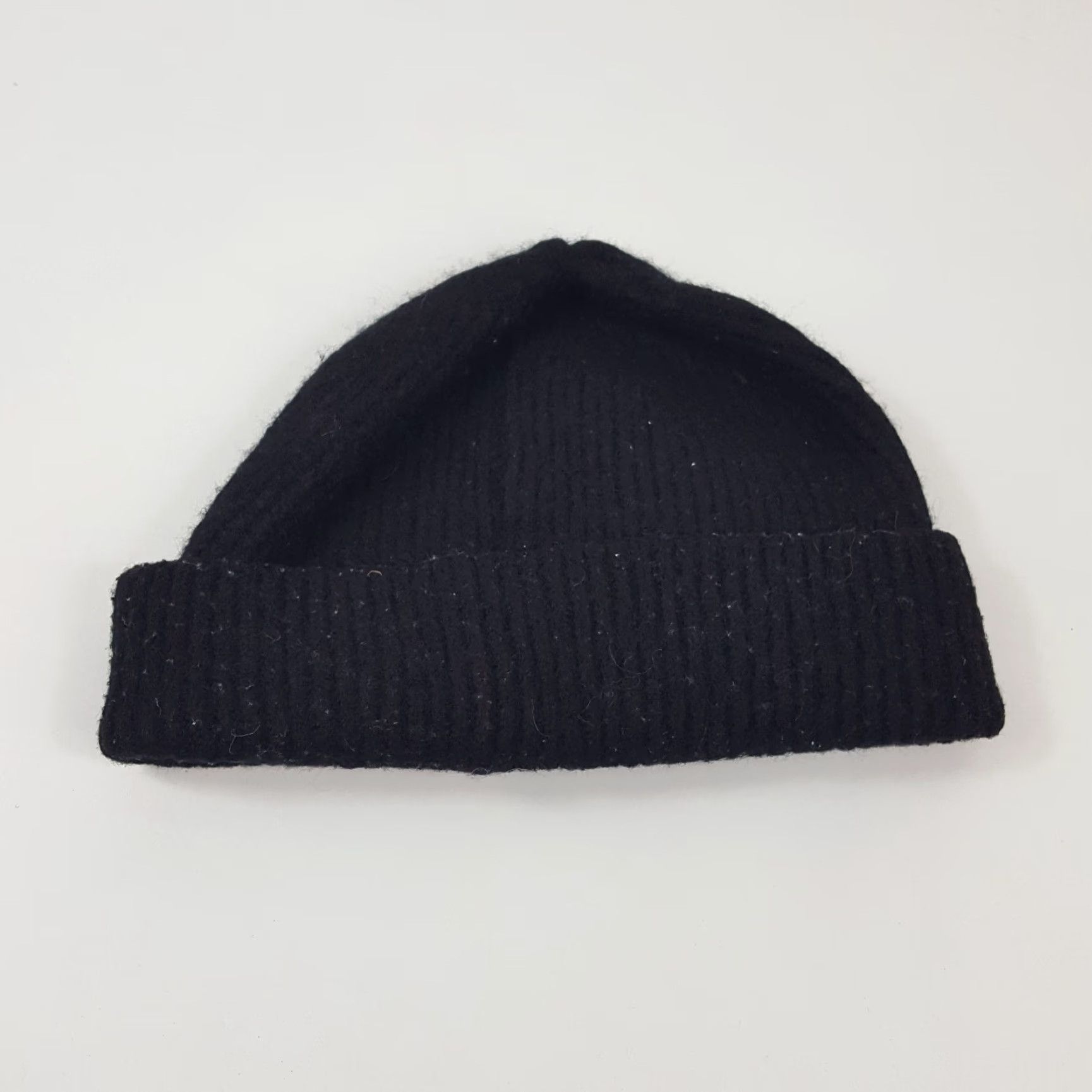 Polaroid VINTAGE Polaroid Beanie Knit Hat One Size Black Wool Cotton Acrylic Men's Beanie 90s Hipster Winter Hat Size ONE SIZE - 4 Thumbnail