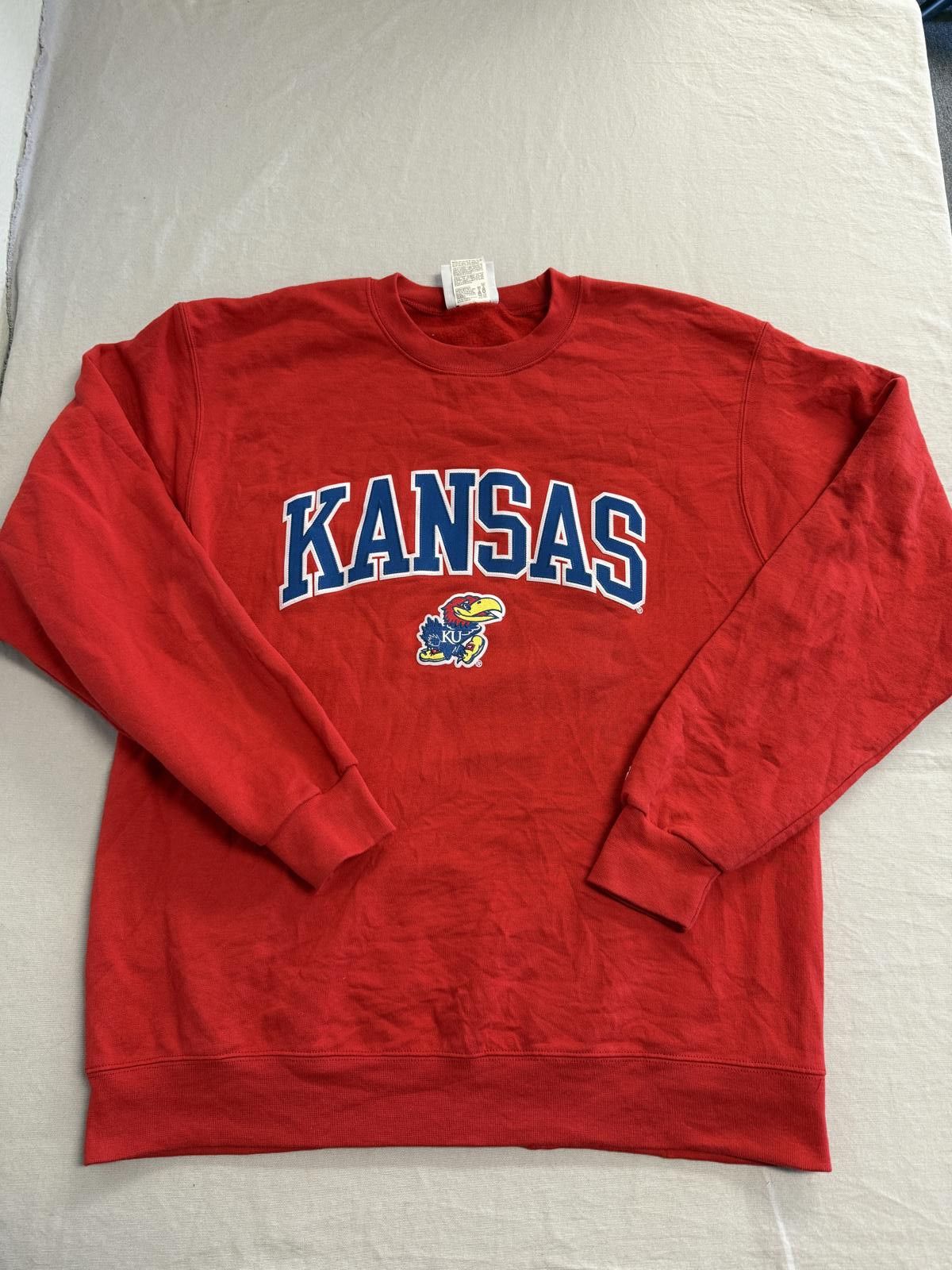 Champion University of Kansas Crewneck Big Jay Kansas Jayhawks Crew L Size US L / EU 52-54 / 3 - 1 Thumbnail