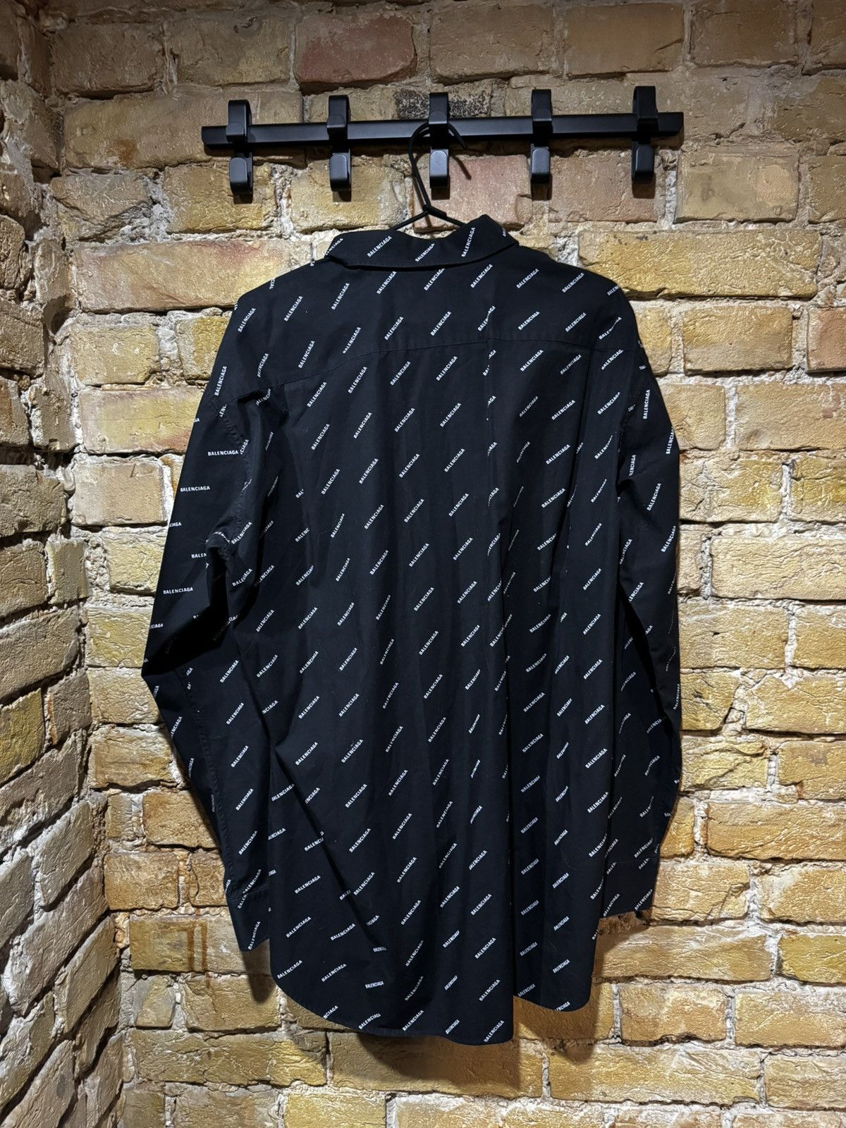 Balenciaga balenciaga overall logo button up shirt Size US M / EU 48-50 / 2 - 3 Thumbnail