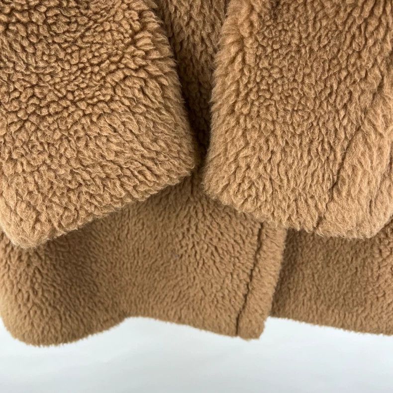 Max Mara Max Mara Brown Teddy Bear Cropped Coat Jacket Size S / US 4 / IT 40 - 6 Thumbnail