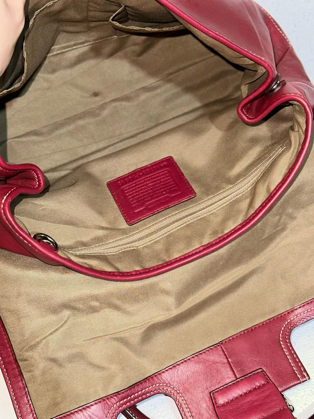 Coach Coach Shoulder bag burgundy leather Size ONE SIZE - 2 Thumbnail
