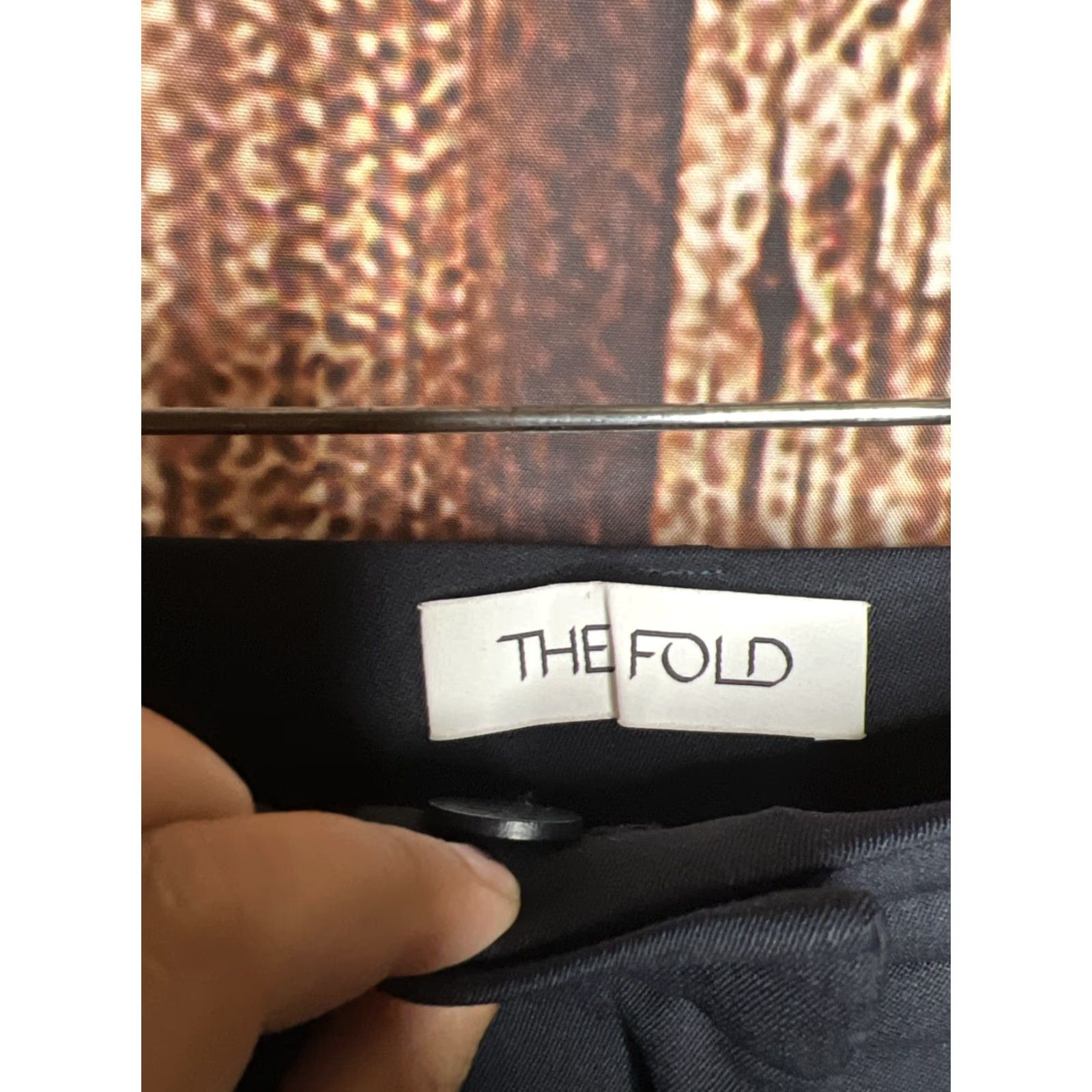 Vintage The Fold London Wide-Leg Trousers Black Size 8 Womens Casual Career Pants Dress Pants Wide-Leg Men? No, keep. Size 30" / US 8 / IT 44 - 2 Thumbnail