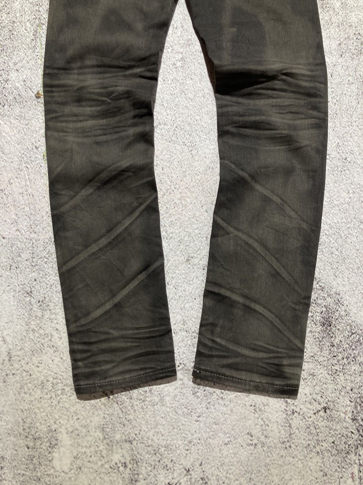 Japanese Brand 2000s Crown Denim Ripped Clawmark Denim Jeans Punk Gothic Size US 27 - 7 Thumbnail