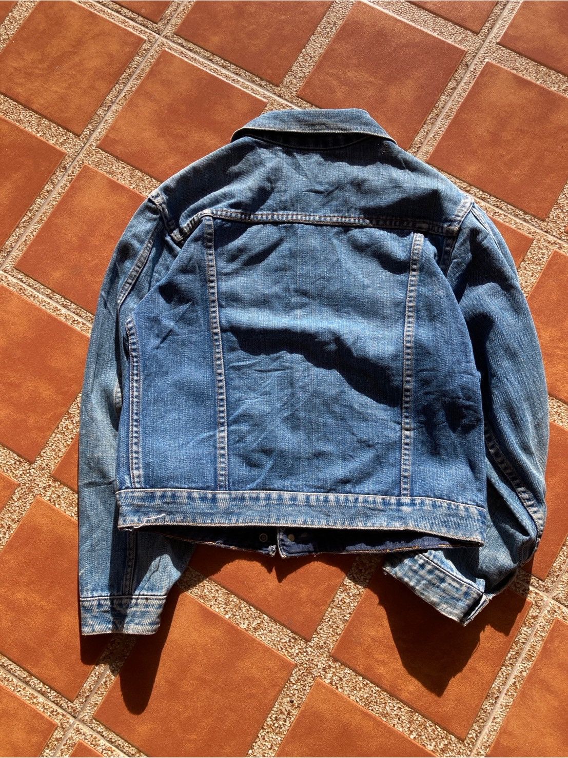 JCPenney 1950s Vintage Cropped Denim Jacket | jc penny Size US XXS / EU 40 - 4 Thumbnail