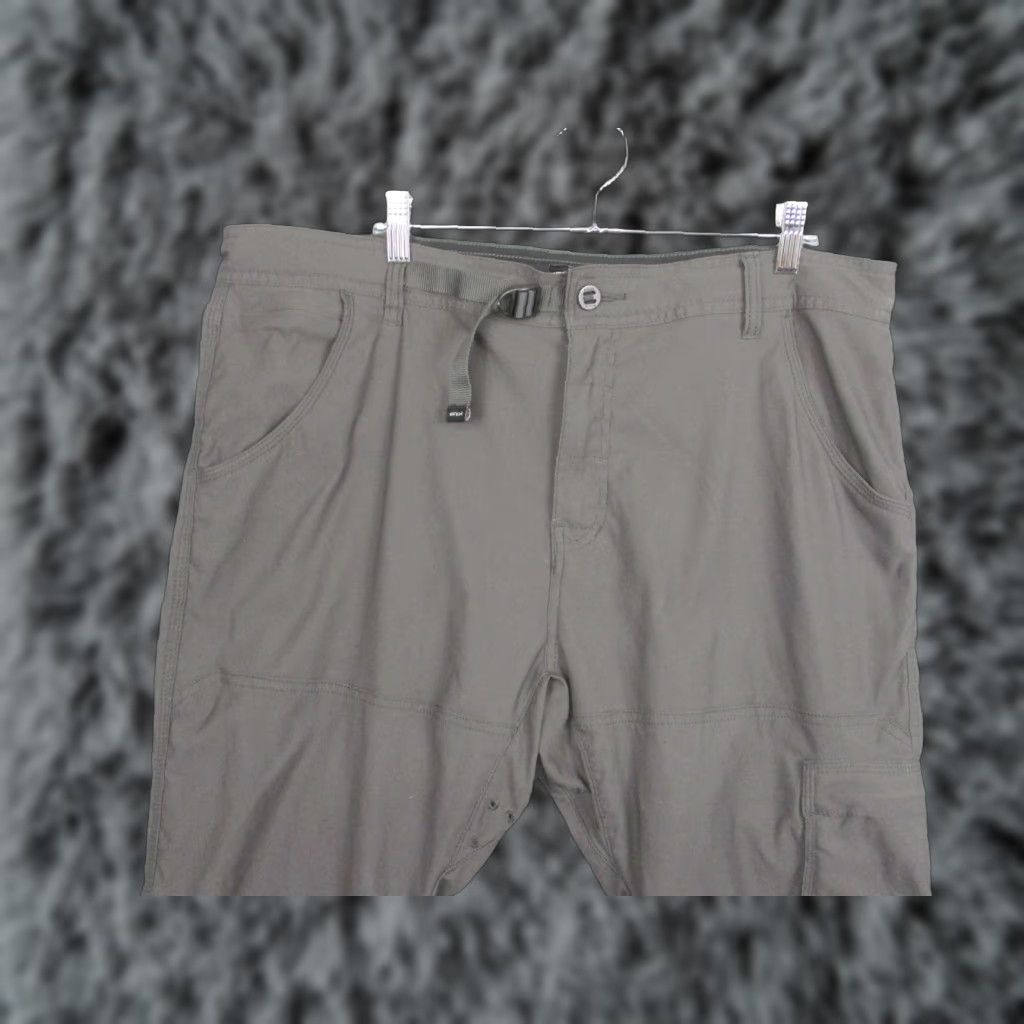 Prana PrAna Mens Pants 38x30 Gray Slim Fit Nylon Stretch Hiking Cargo Belted Khakis 30in Inseam Size US 38 / EU 54 - 1 Thumbnail