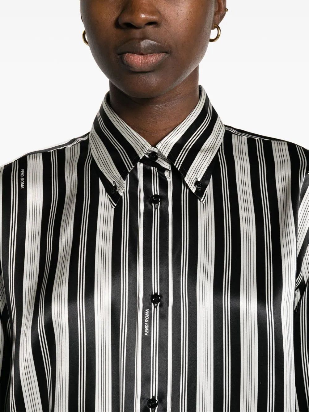 Fendi o1loc1c0824 Shirt in Black/White Size M / US 6-8 / IT 42-44 - 5 Thumbnail