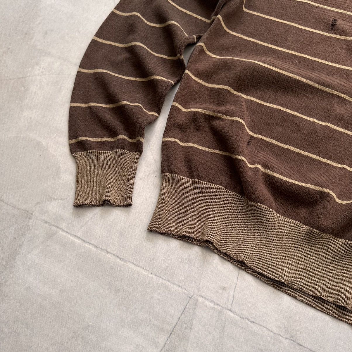 Hysteric Glamour Striped Poem Knit Sweater Faded In The Attic Diesel Vibe Size US L / EU 52-54 / 3 - 5 Thumbnail