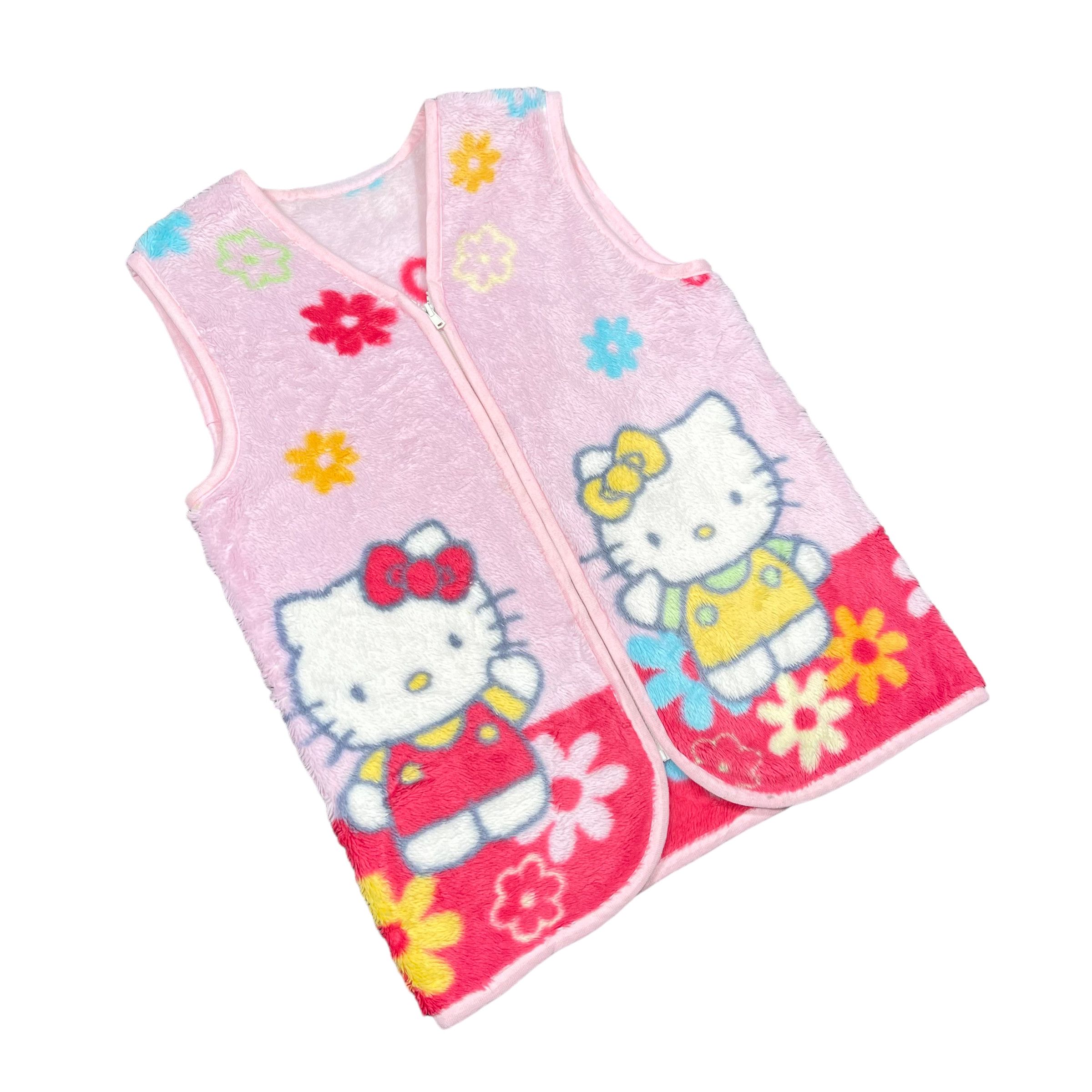 Anime × Cartoon Network Hello Kitty Anime Cute Fleece Graphic Vest Size US M / EU 48-50 / 2 - 4 Thumbnail