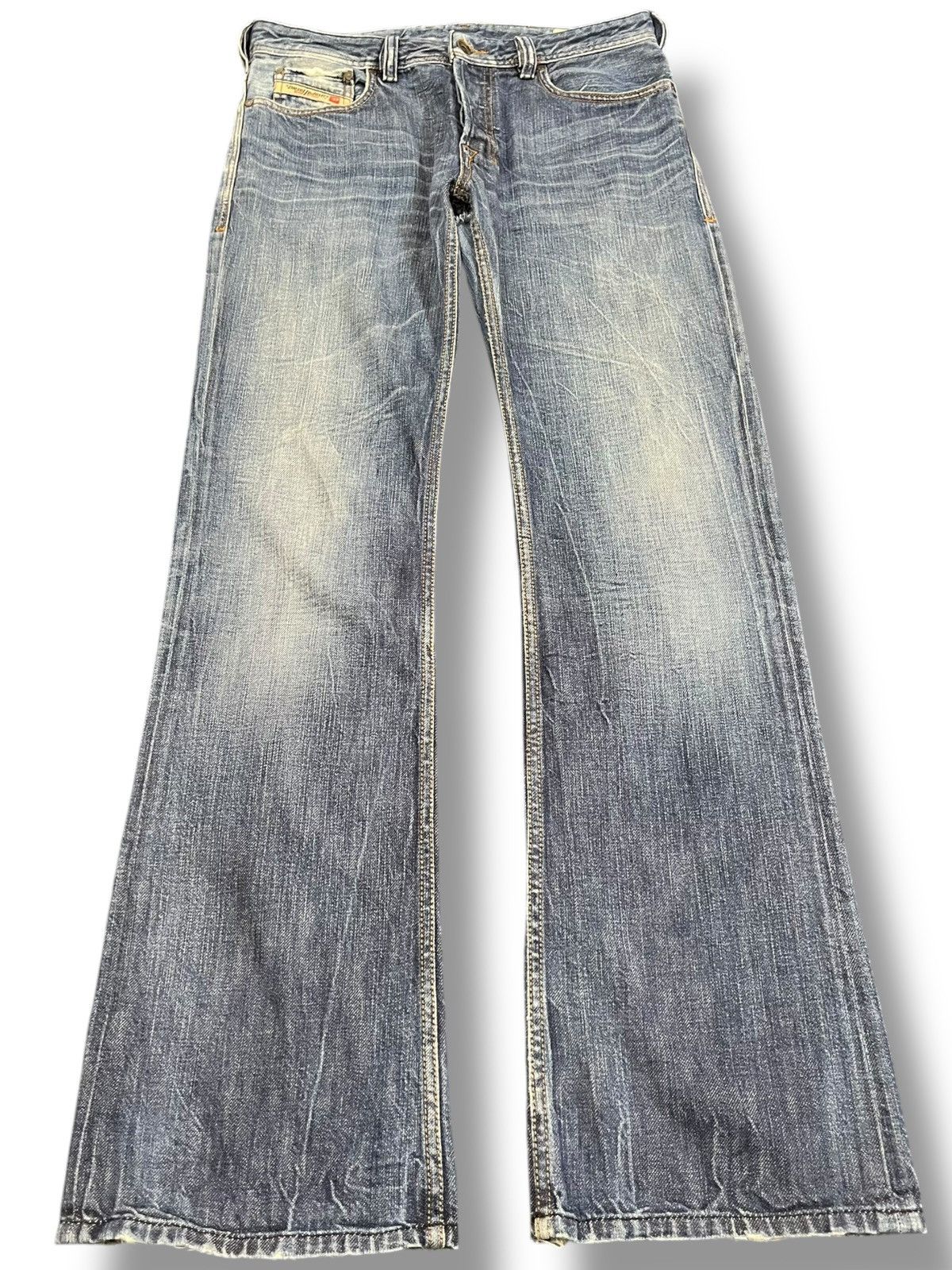 Diesel Vintage Diesel Zatiny Flare Faded Denim Size US 31 - 1 Thumbnail