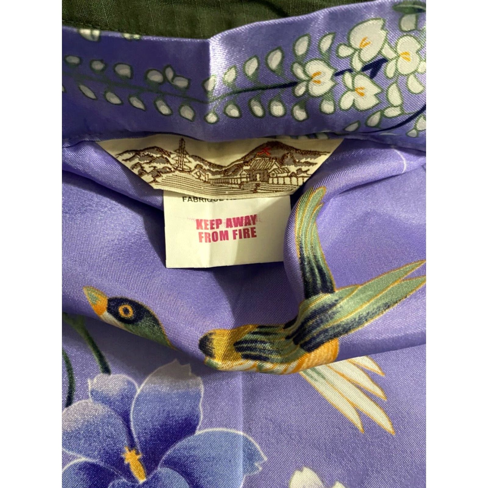 Vintage VINTAGE Women Kimono Coat Long Bathrobe Tops Floral Print Yukata Homewear sz 40 Blue Floral Dress Kimono Style Womens Clothing Size S / US 4 / IT 40 - 4 Thumbnail