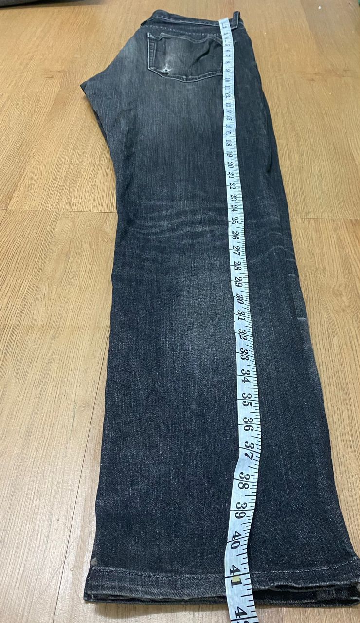 Uniqlo W33 Uniqlo Jeans Slim Fit Rapper Distressed Denim Jeans Size US 33 - 8 Thumbnail