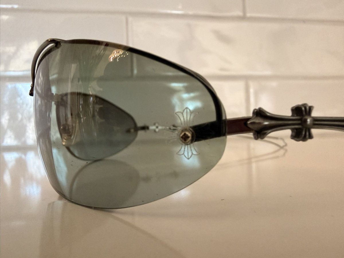 Chrome Hearts Chrome Hearts Drag Pipe I D.P.I Cross Engraved Sunglasses Size ONE SIZE - 2 Thumbnail