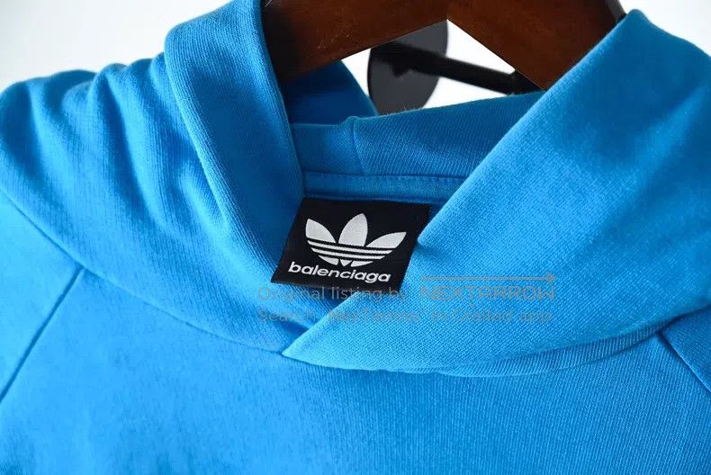 Balenciaga Balenciaga Limited edition light blue hooded sweatshirt Size US M / EU 48-50 / 2 - 4 Thumbnail