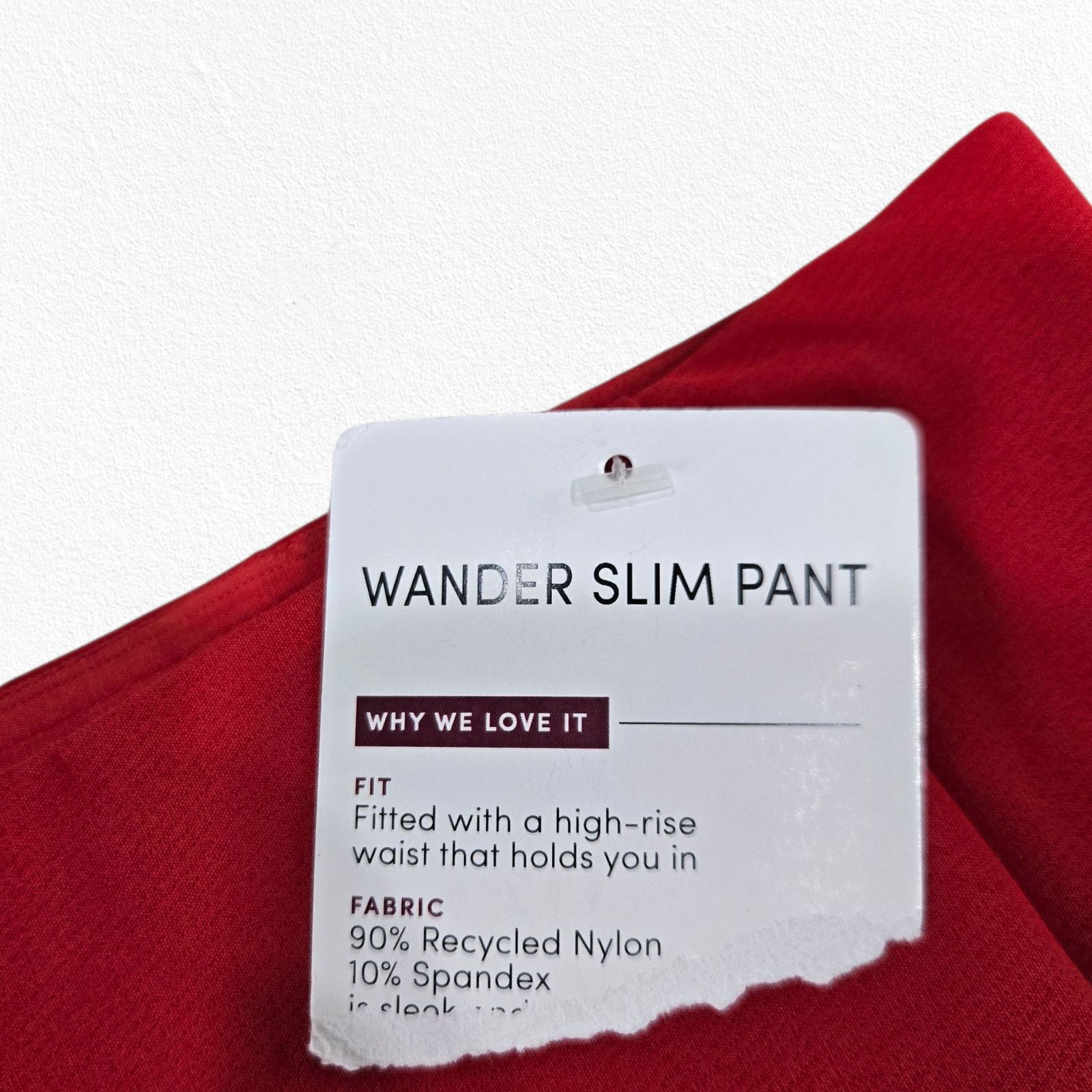 Athleta Athleta Wander Slim Red Work to Workout Pants Size 4 Size 27" / US 4 / IT 40 - 6 Thumbnail