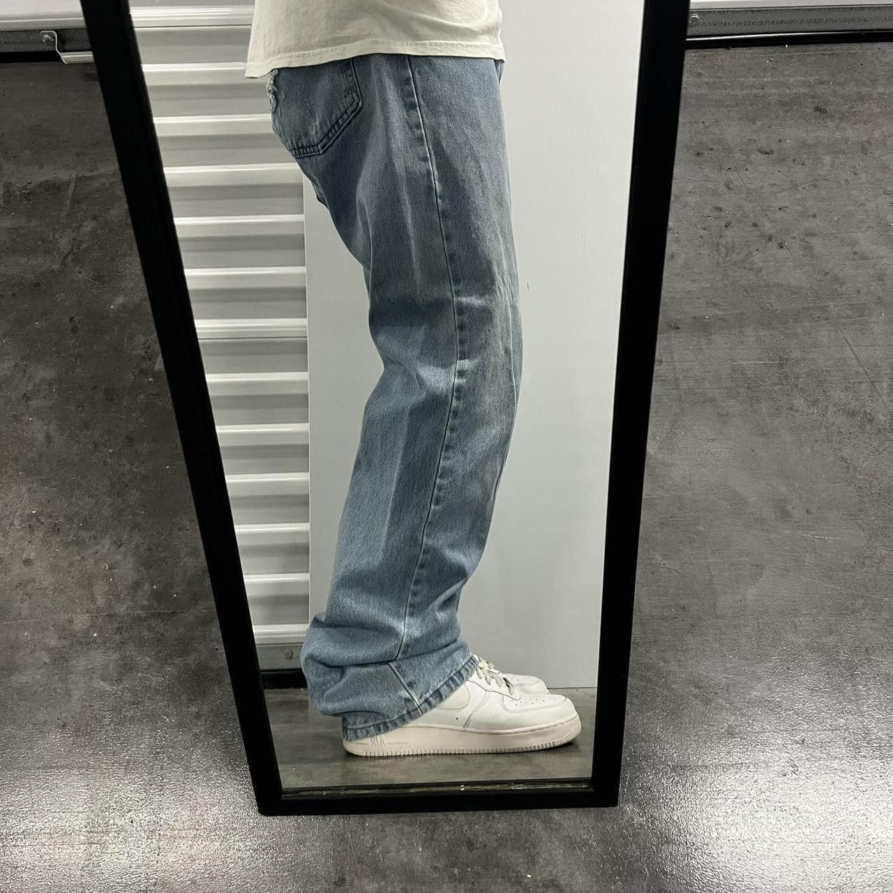 Vintage Crazy Vintage Y2K/2000s Super Baggy Wideleg Skater Style Light Blue Wash Denim Jeans! Size US 36 / EU 52 - 2 Thumbnail