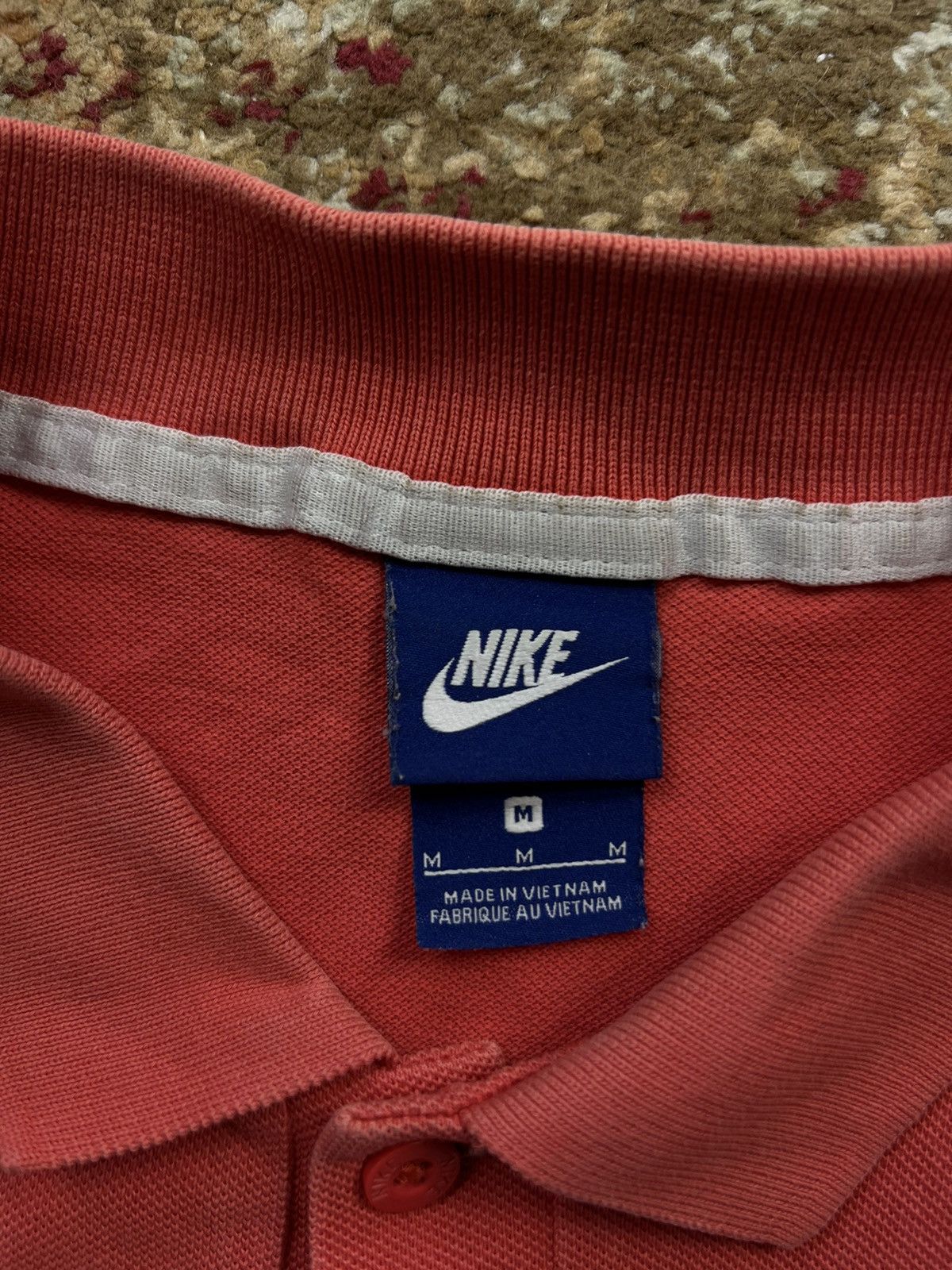 Nike × Vintage 90’s NIKE RETRO Y2K POLO T-SHIRT BIG SWOOSH LOGO Size US M / EU 48-50 / 2 - 3 Thumbnail