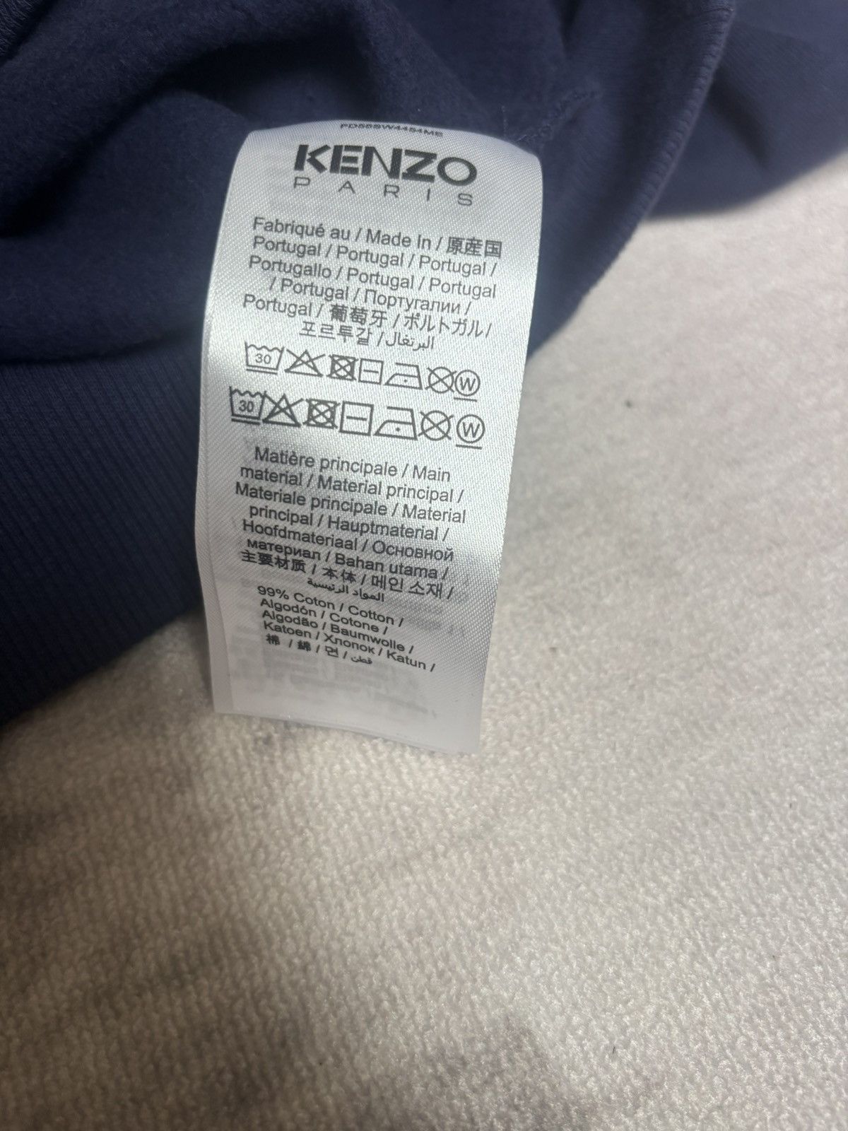 Kenzo Navy blue Kenzo cotton sweat with red flower design size M Size US M / EU 48-50 / 2 - 8 Thumbnail