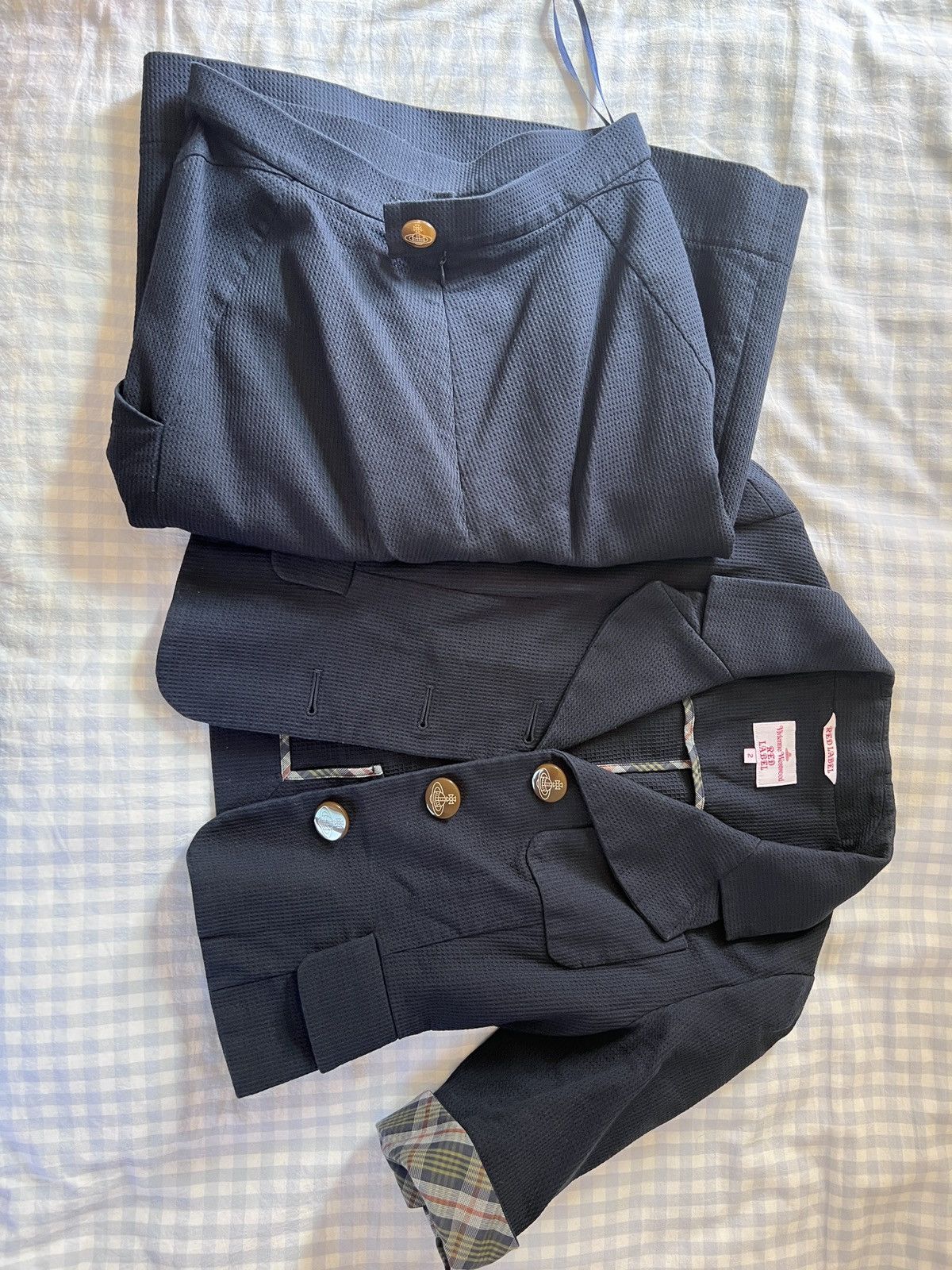 Vivienne Westwood Red Label Dark Blue Suit Set Size S / US 4 / IT 40 - 1 Thumbnail