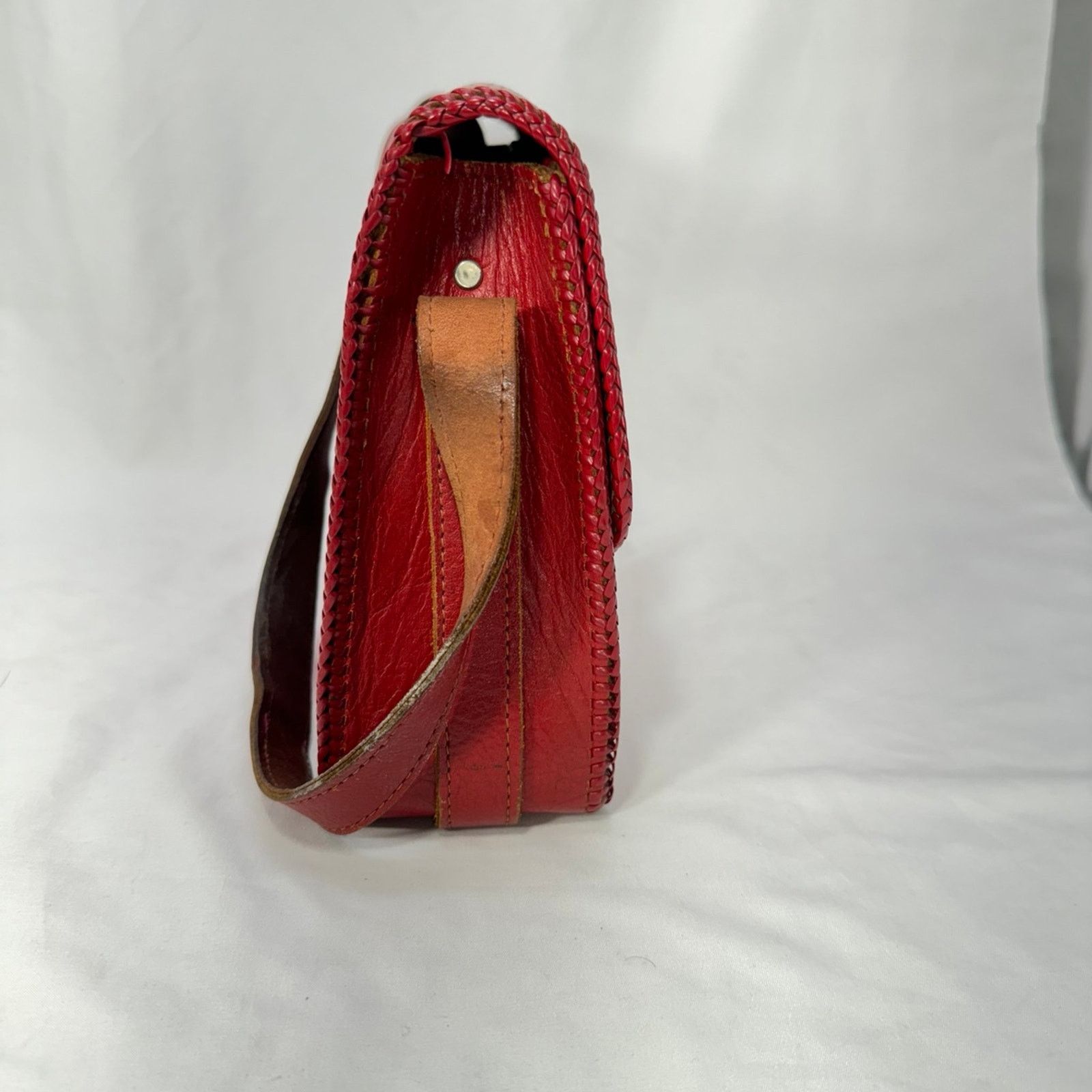 NBDN Nobrandedon VTG leather handbag Size ONE SIZE - 5 Thumbnail