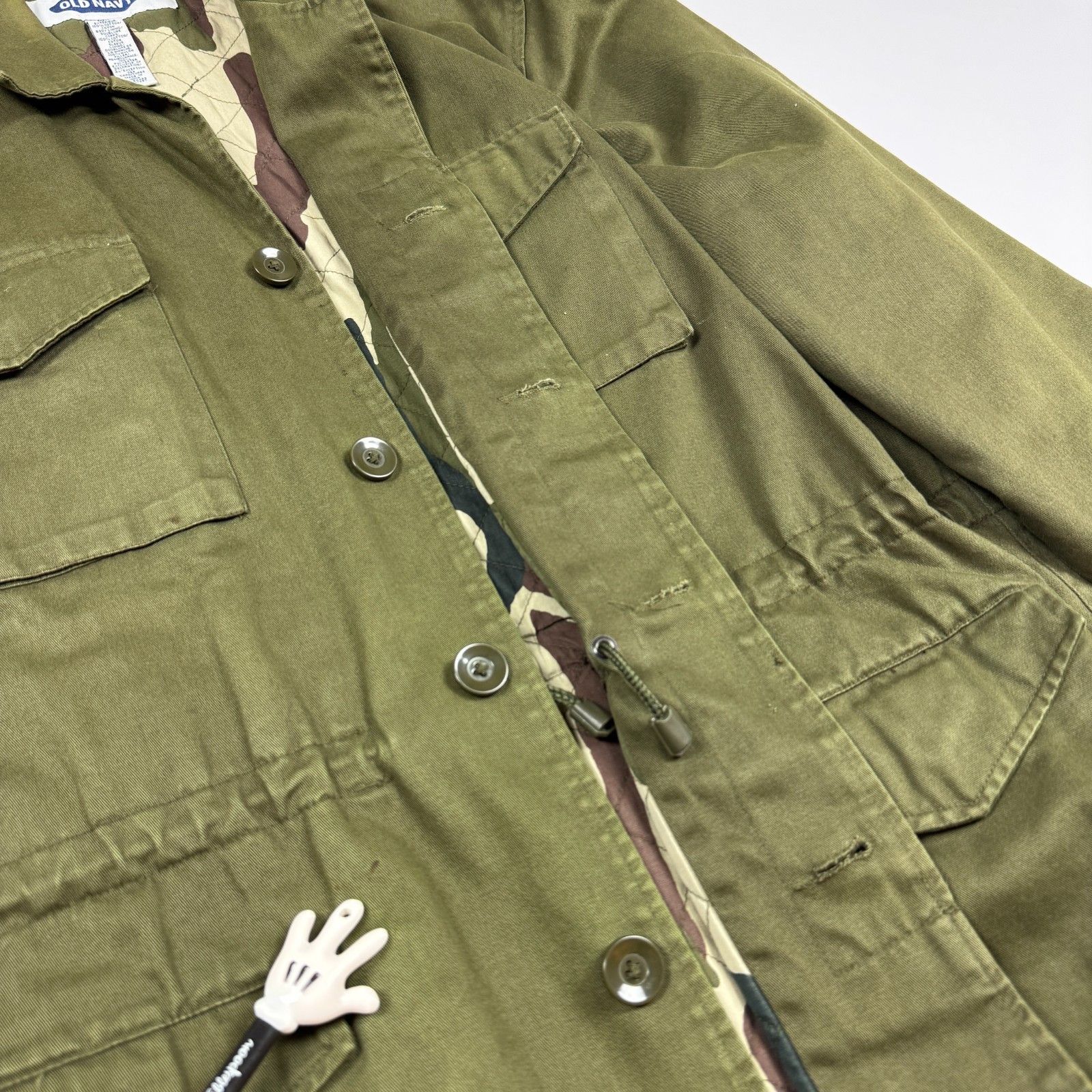 Old Navy Old Navy Field Jacket XL Olive Camo Quilted Military Coat Size US XL / EU 56 / 4 - 10 Thumbnail