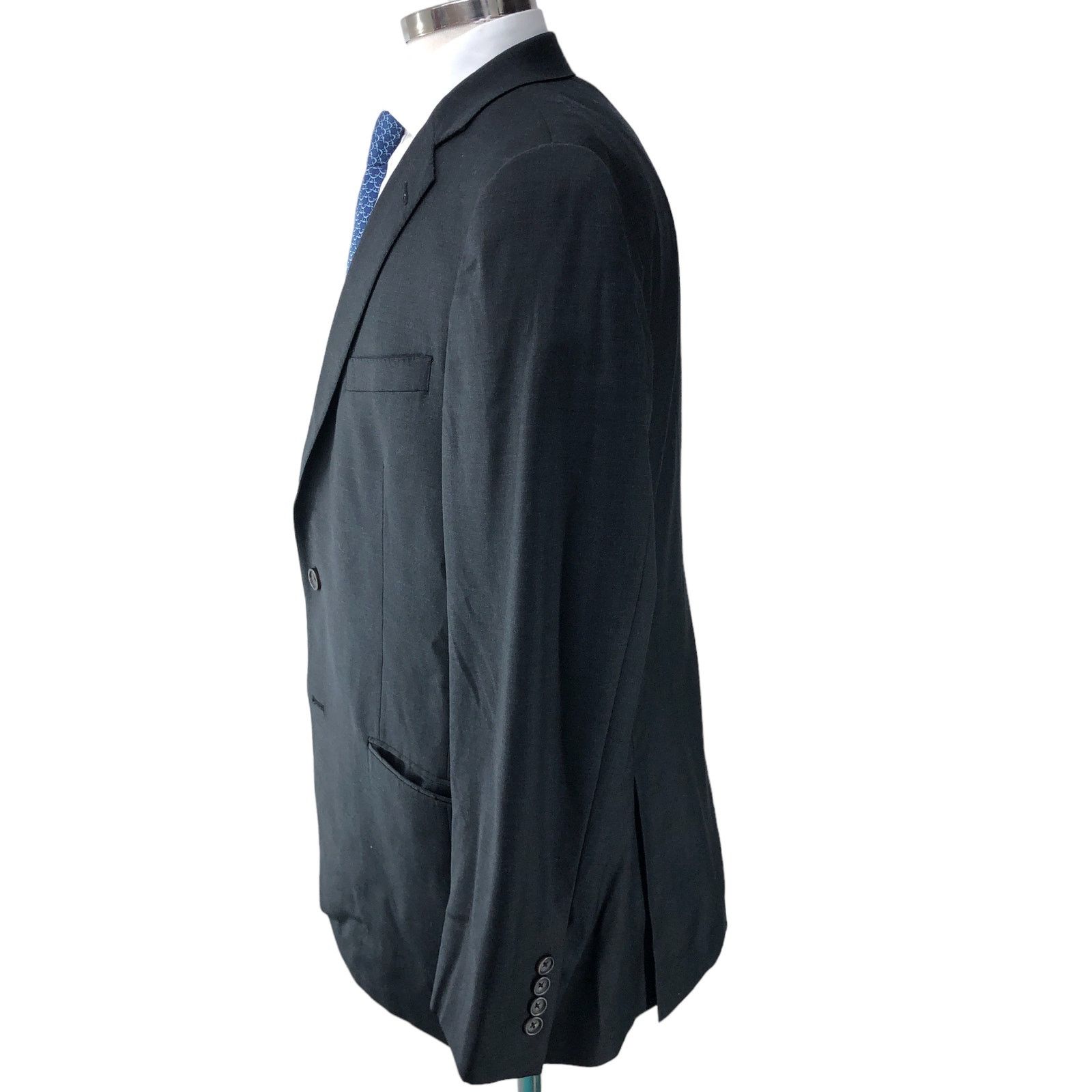 Hart Schaffner Marx Hart Schaffner Marx Mens 44R Sport Coat Gray 2 Button USA Size 44R - 6 Thumbnail