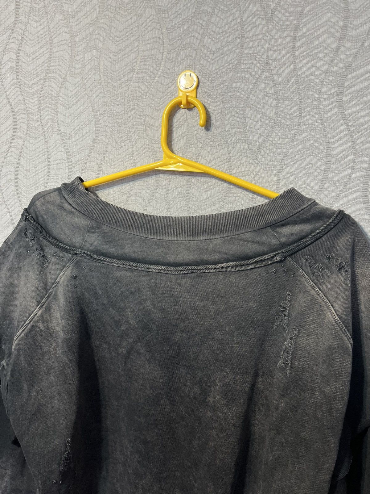 Diesel Diesel F Strat Distressed Cropped Avant Garde Sweatshirt Size S / US 4 / IT 40 - 9 Thumbnail