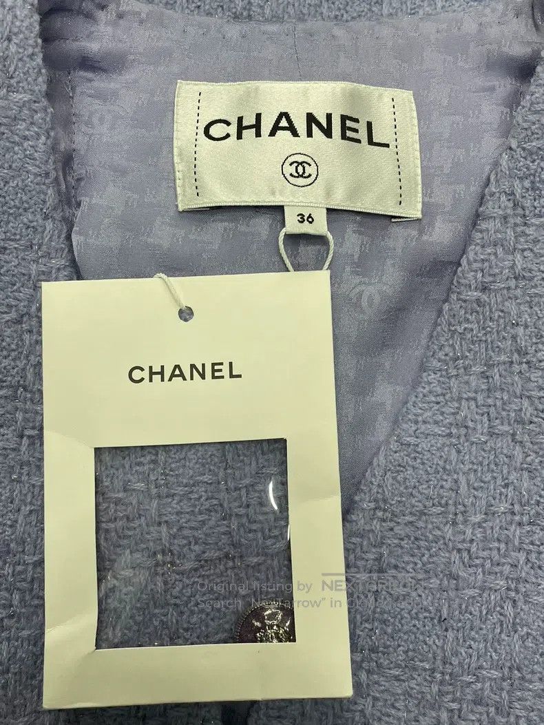 Chanel Chanel 24A purple V-neck jacket Size XS / US 0-2 / IT 36-38 - 3 Thumbnail