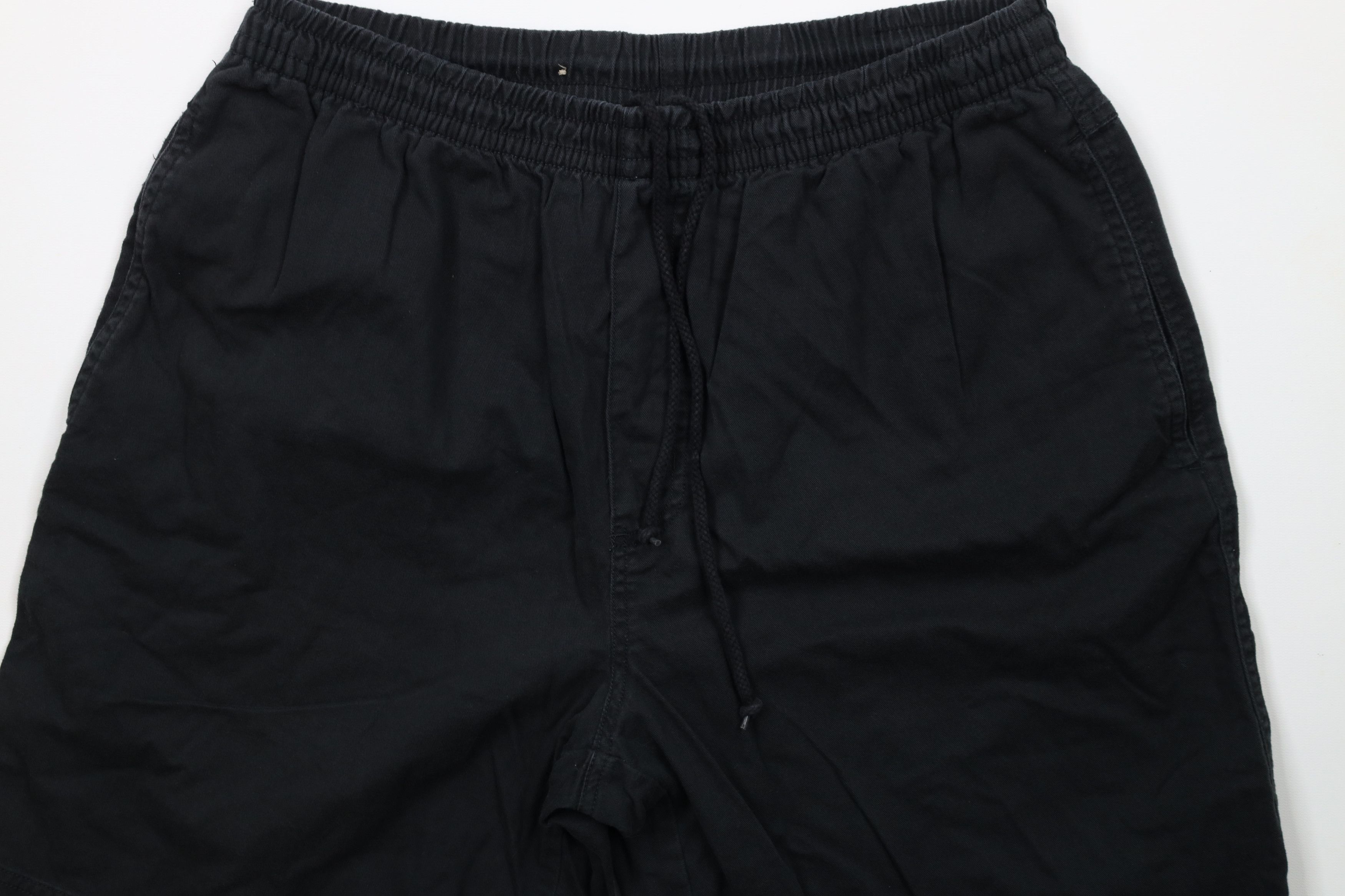 Vintage Vintage 90s Streetwear Blank Above Knee Shorts Black Cotton Size US 32 / EU 48 - 3 Thumbnail