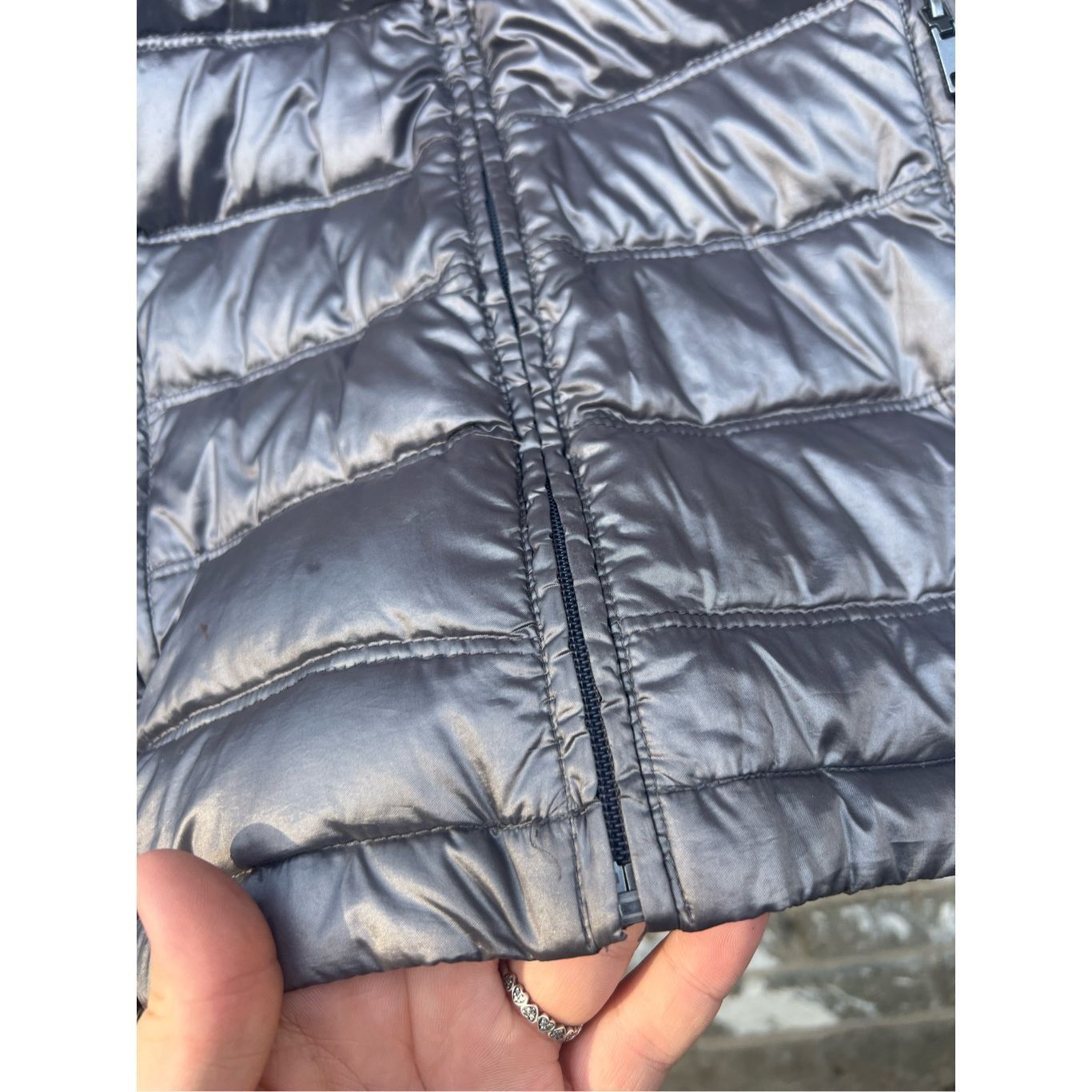 Bass GH Bass Outdoors Shinny Silver Woman’s Winter Jacket Size Me Size M / US 6-8 / IT 42-44 - 13 Thumbnail