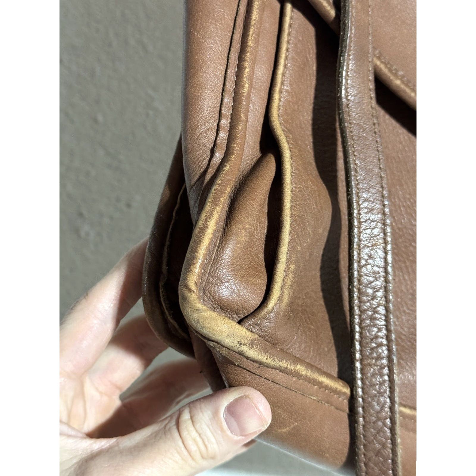 George VINTAGE Jack Georges USA Leather chestnut brown professional Attaché briefcase Bag Size ONE SIZE - 4 Thumbnail