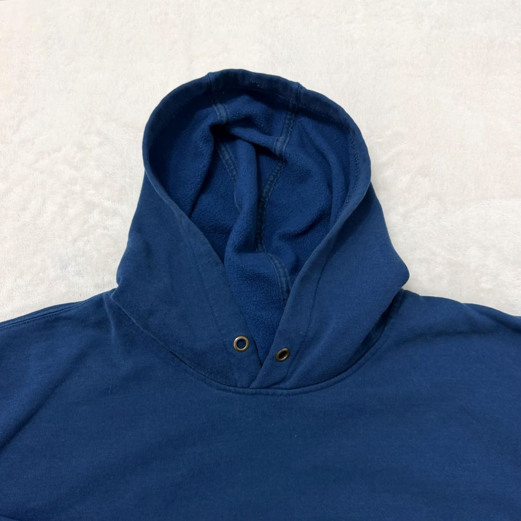 Carhartt VINTAGE: No Carhartt Hoodie Mens 3XL Blue Logo Pullover Sweatshirt Knit Fleece Crew Neck Long Sleeve Pockets Graphic Print Coat Jacket? Size US XXL / EU 58 / 5 - 2 Thumbnail
