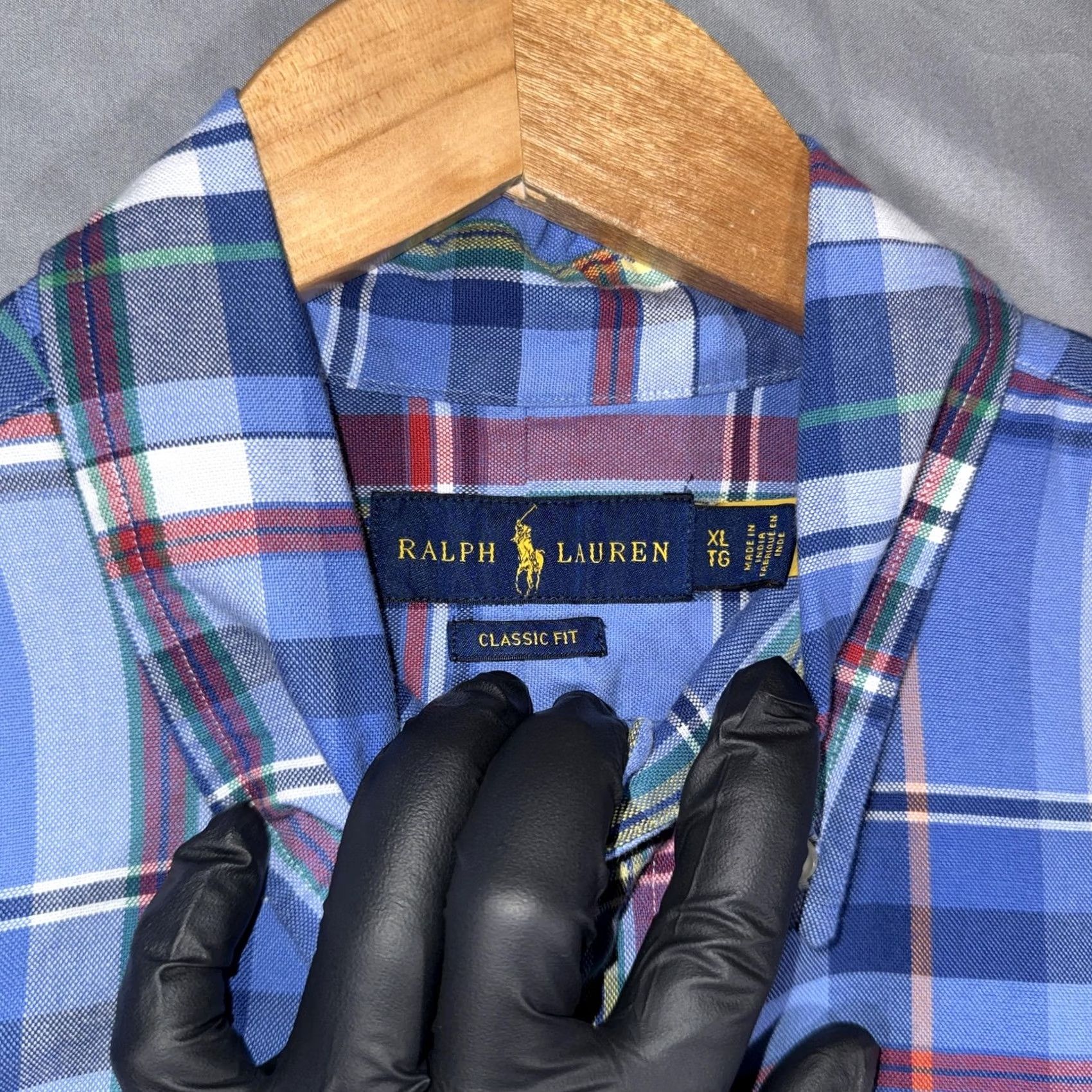 Ralph Lauren Polo Ralph Lauren Shirt Mens XL Blue Plaid Button Front Long Sleeve Classic Fit Size US XL / EU 56 / 4 - 3 Thumbnail