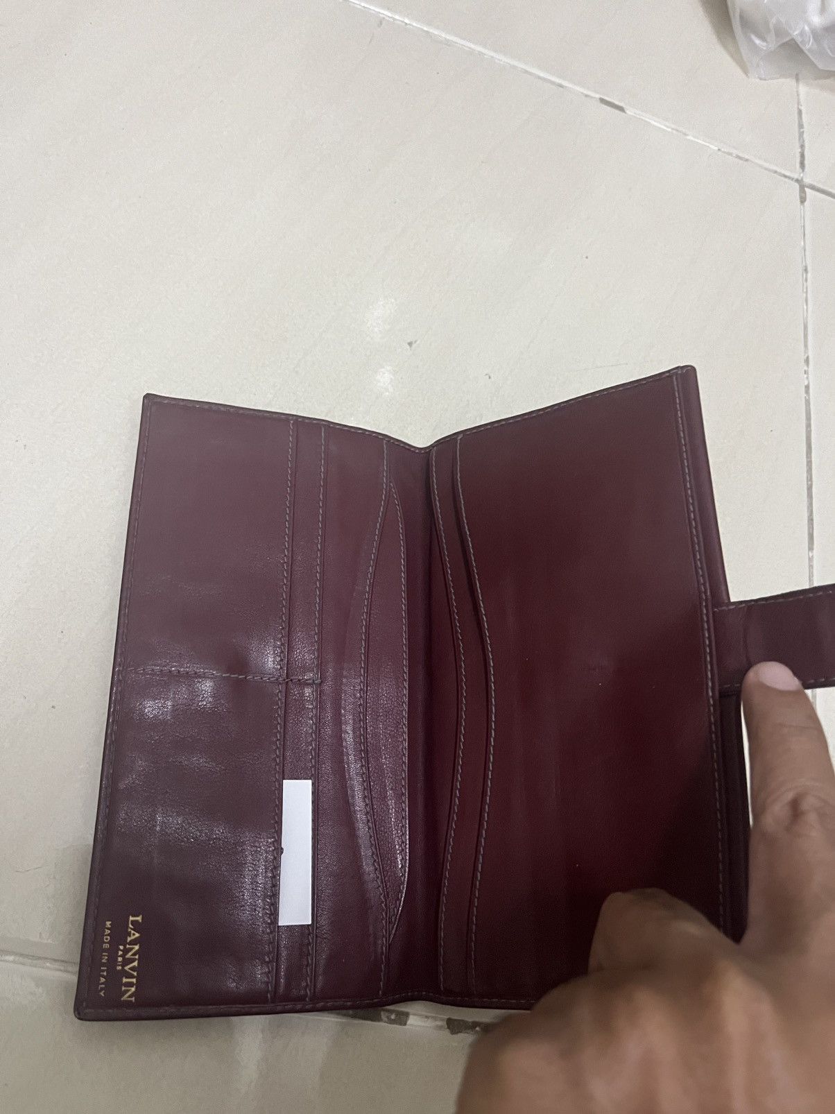 Gallery Dept. × Lanvin Vintage 80s lanvin leather wallet Size ONE SIZE - 9 Thumbnail